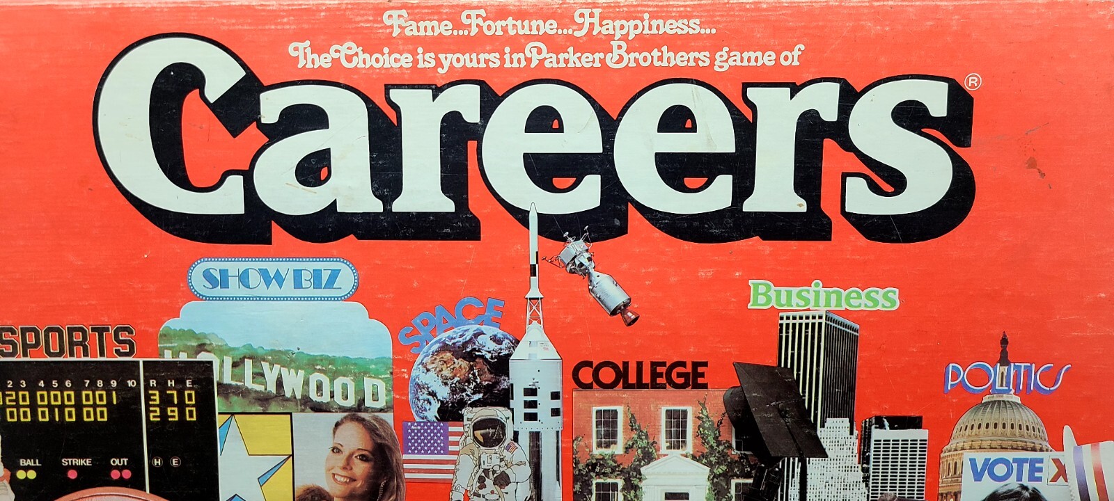 Vintage 1979 “Careers” Family Board Game Parker Brothers Fame Fortune Happiness