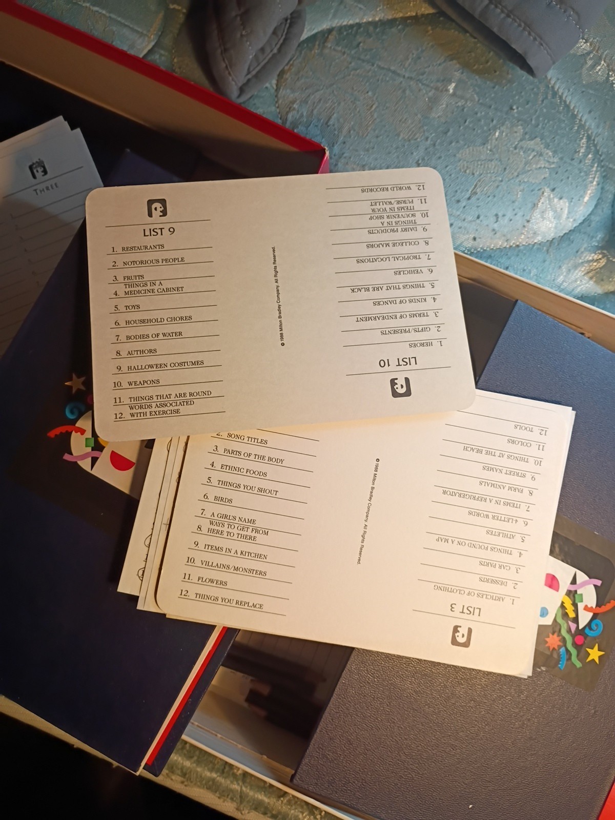 Scattergories Board Game – Complete 1988 – Vintage – COMPLETE SET!