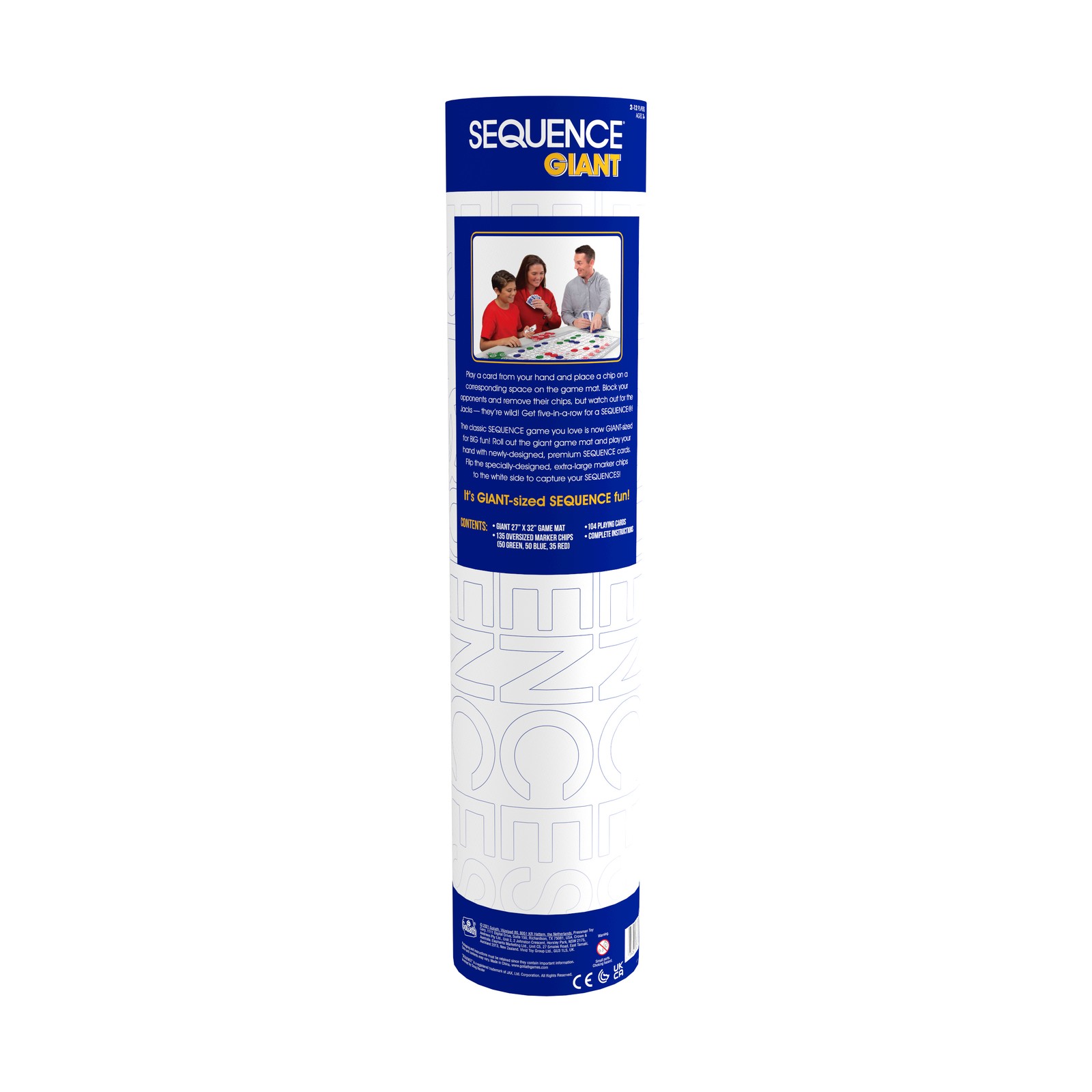 New – Goliath Sequence Giant in a Tube Game – Ages 7+ | 2-12 players