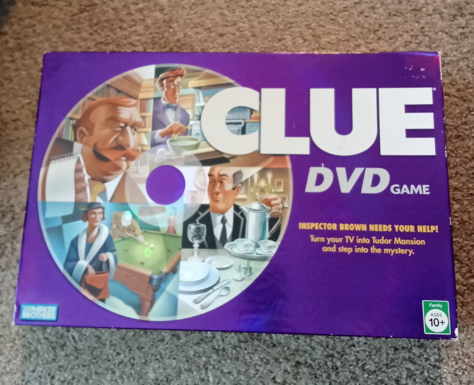 Clue DVD Parker Brothers 2006 Classic Detective Board Game Mystery. complete.
