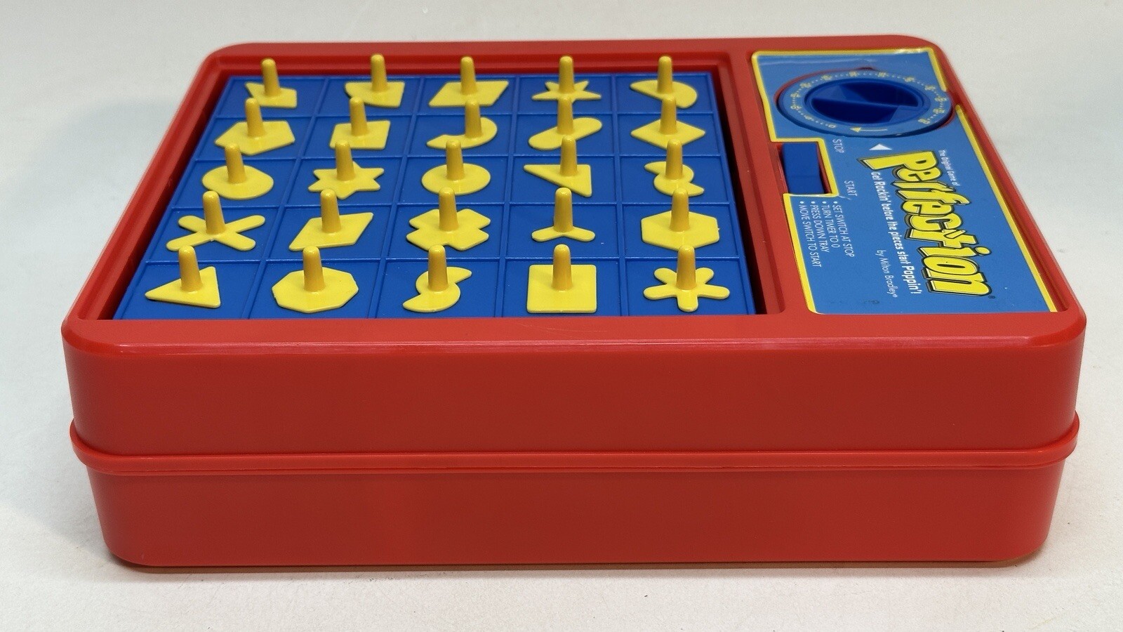 Perfection Game Beat The Clock Storage On Back 2008 Hasbro Complete Tested