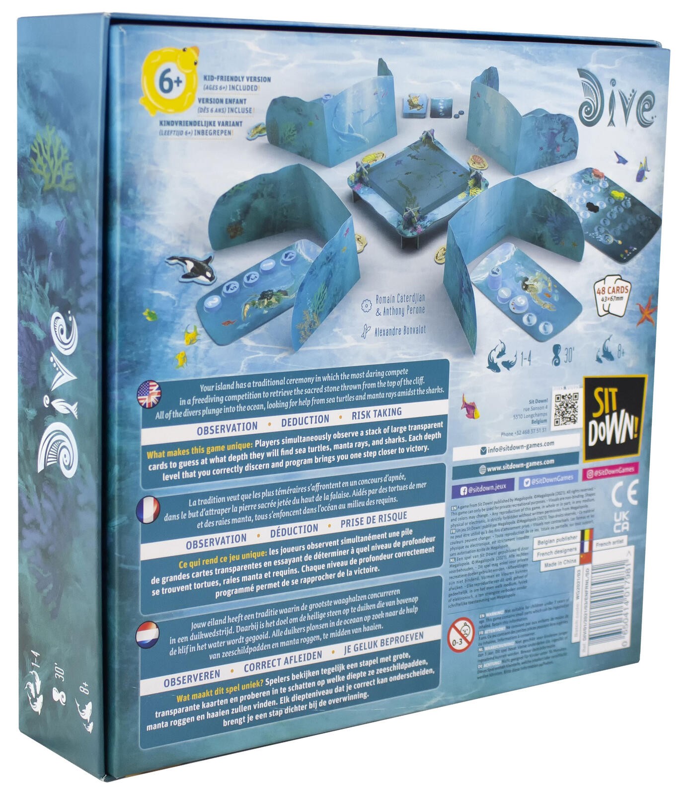 Dive Board Game – Catch a Ride on a Sea Turtle or Dolphin