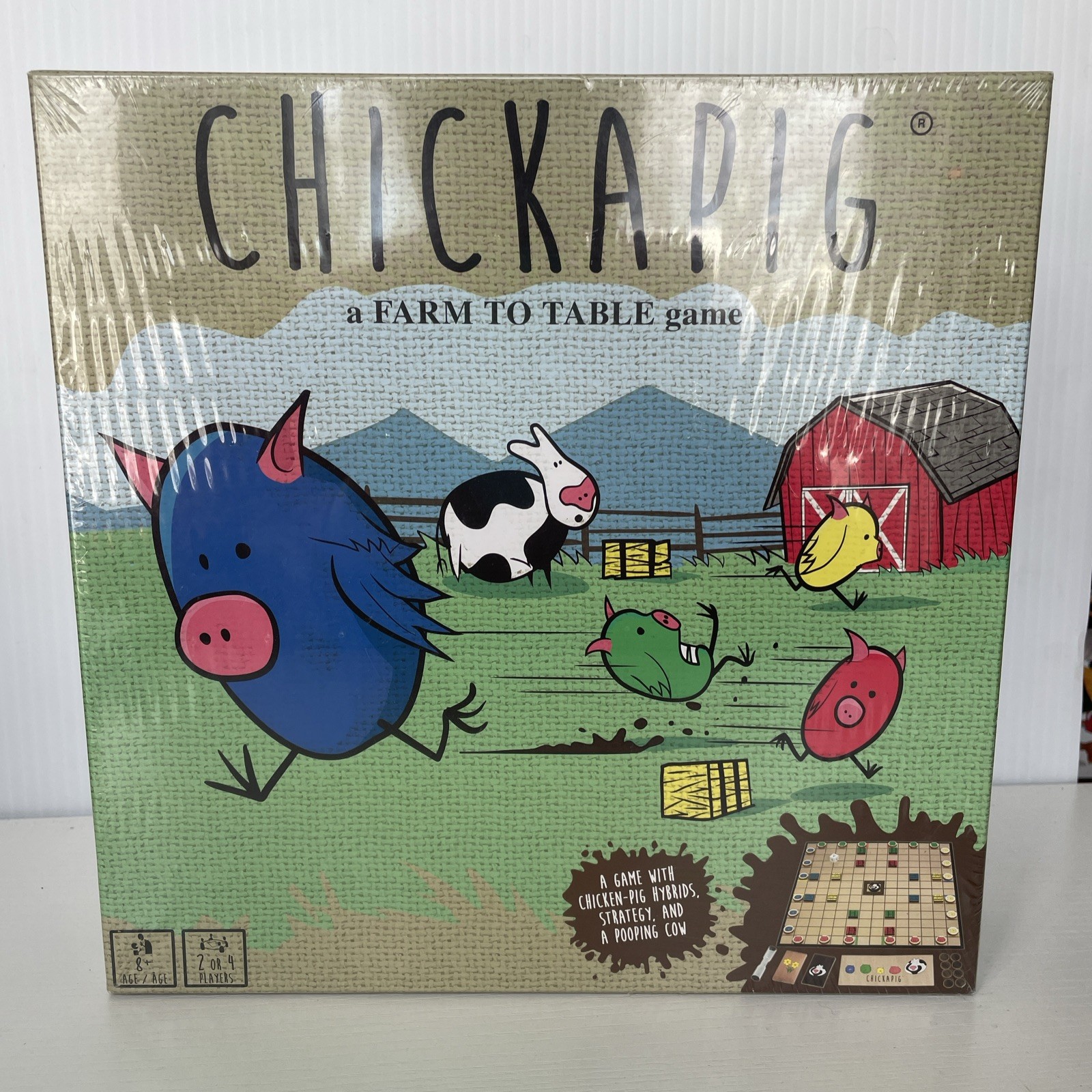 Chickapig Strategic Board Game Family Friendly. A Farm To Table Game