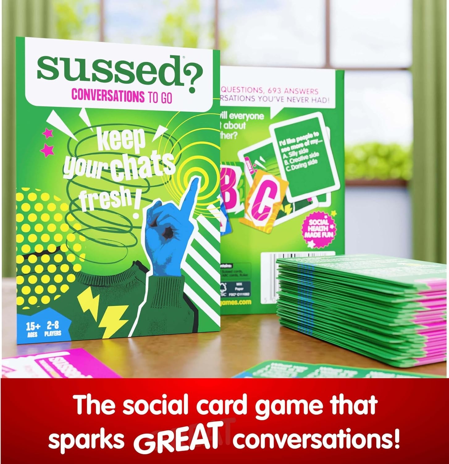 SUSSED “What Would You Do?” Pocket-Sized Question Cards – Card Social Party Game