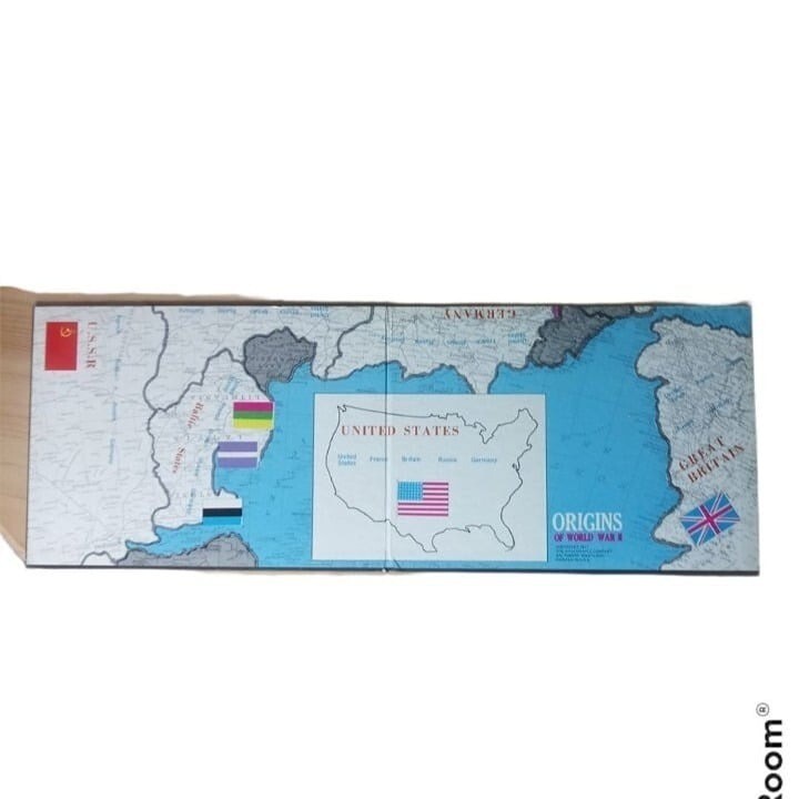 Origins of World War II Board Game Vintage Game of International Power Politics