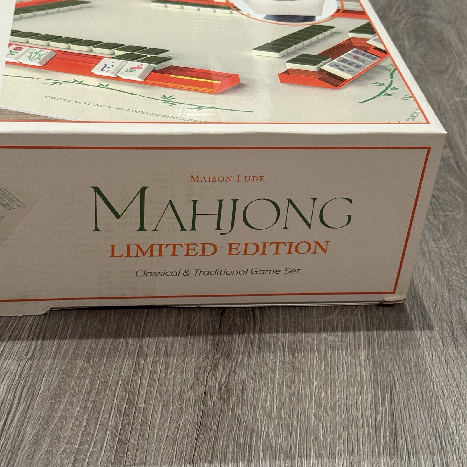 Maison Lude Mahjong Limited Edition 160 Tile Set With Mat & Accessories New Box