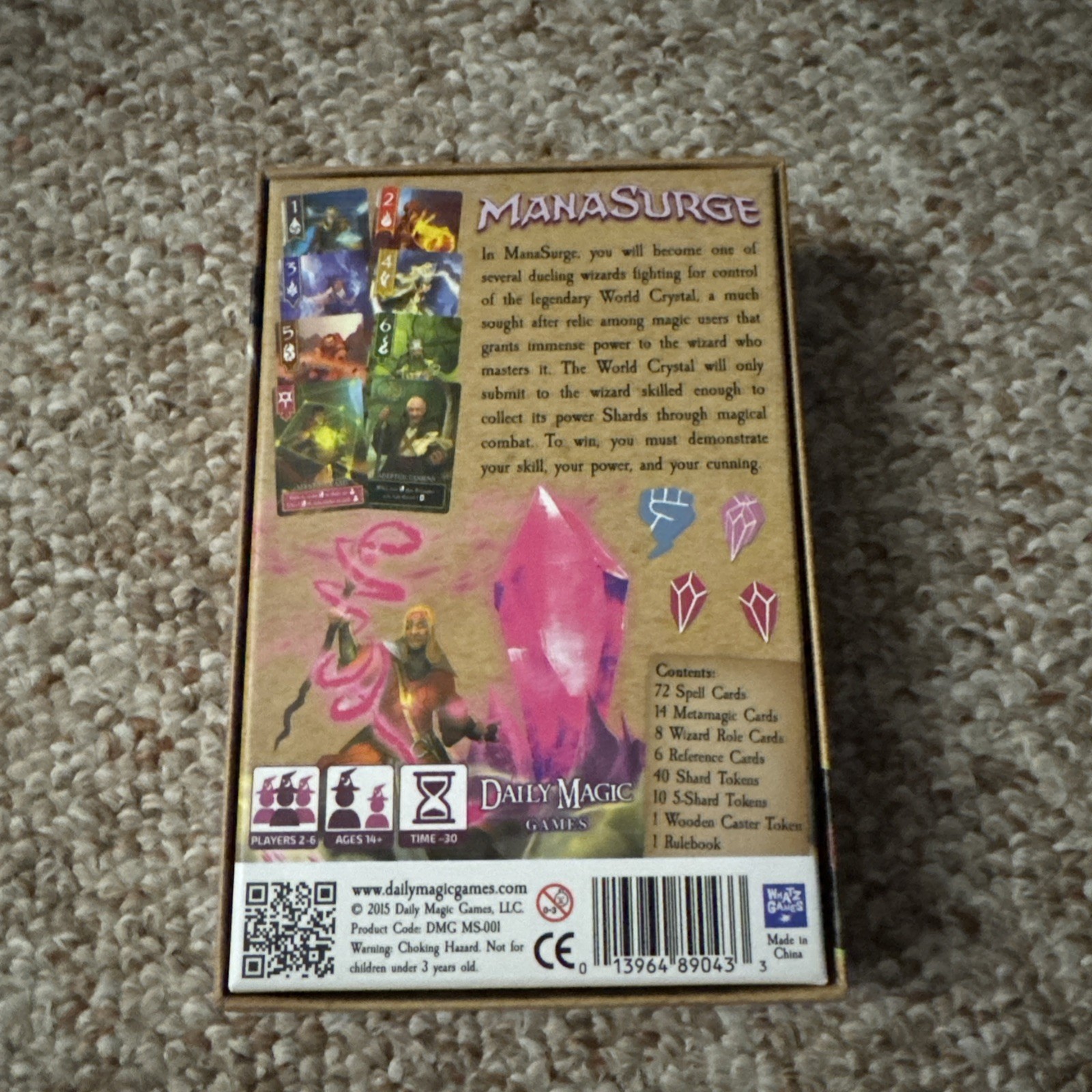 Daily Magic Games ManaSurge Card Game Complete 2015 Mana Surge- USED