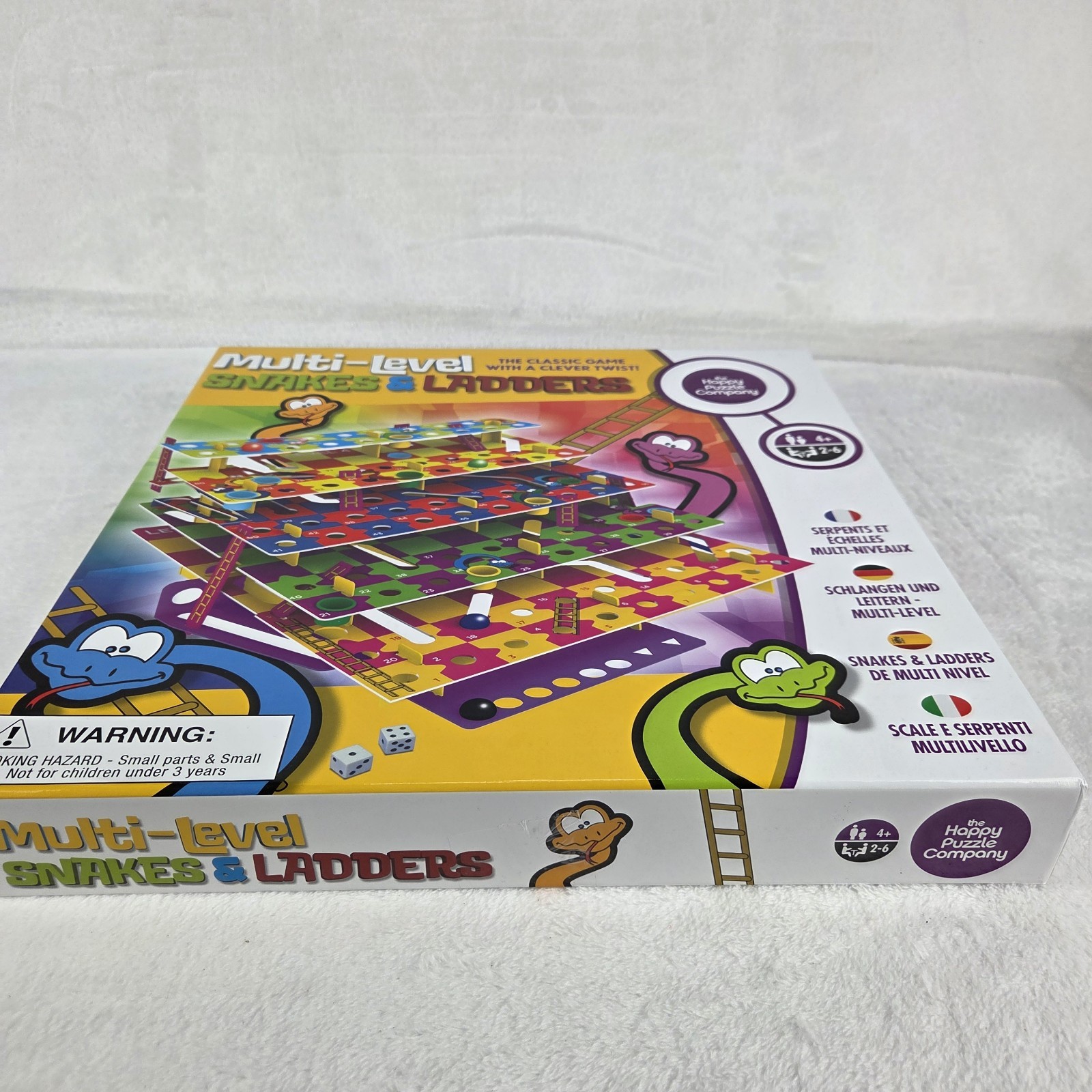 Multi-Level 3D Snakes And Ladders Board Game Happy Puzzle Company 2021 Complete