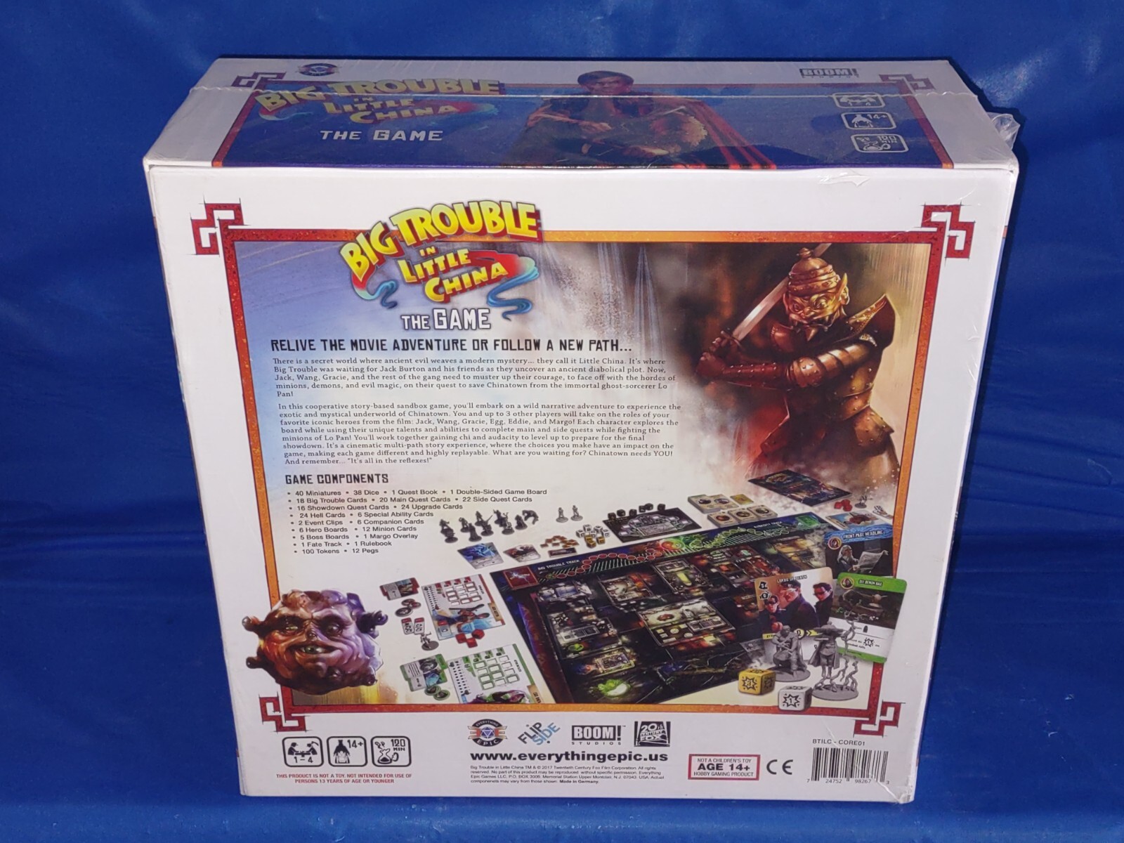 BIG TROUBLE IN LITTLE CHINA & LEGACY OF LO PAN BOARD GAME EVERYTHING EPIC