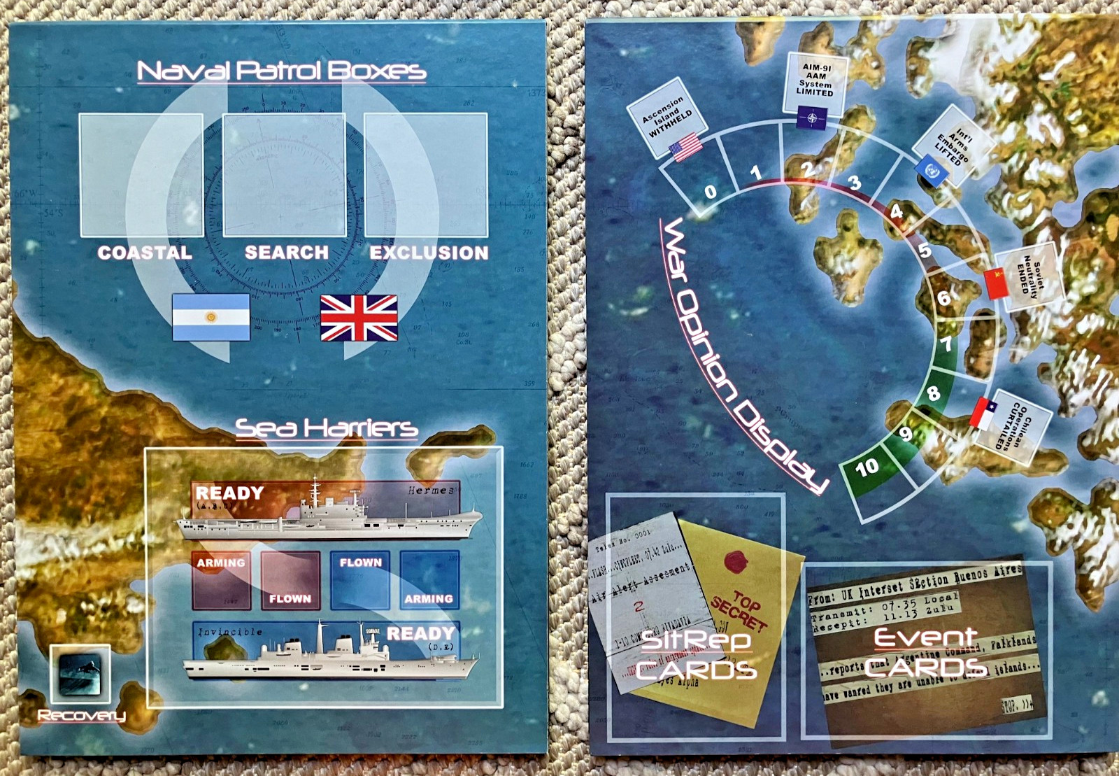 Where There Is Discord: War in the South Atlantic board game – Unpunched (2009)