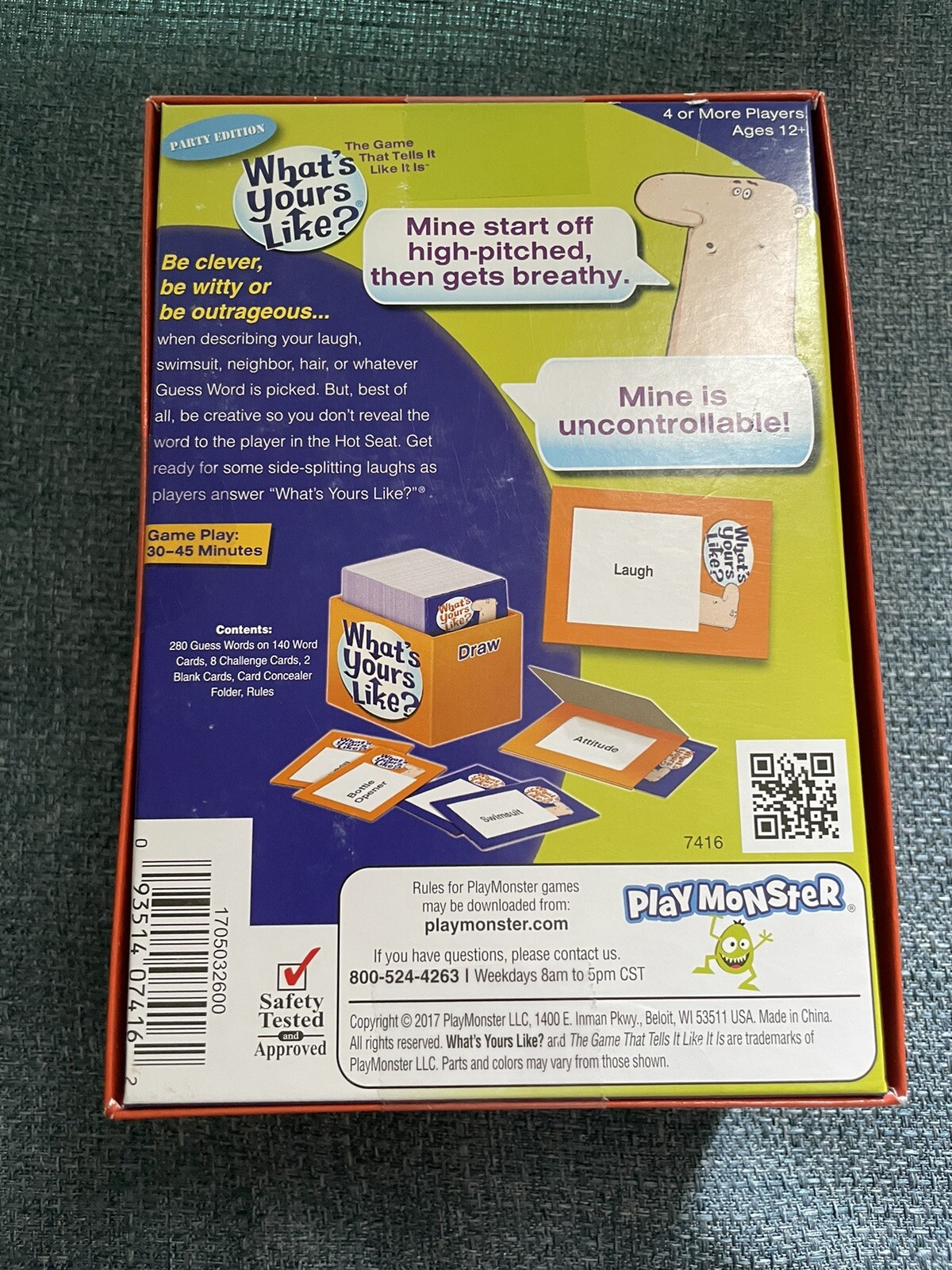 What’s Yours Like? Hilarious Party Edition Game 4+players Ages 12+ PlayMonster