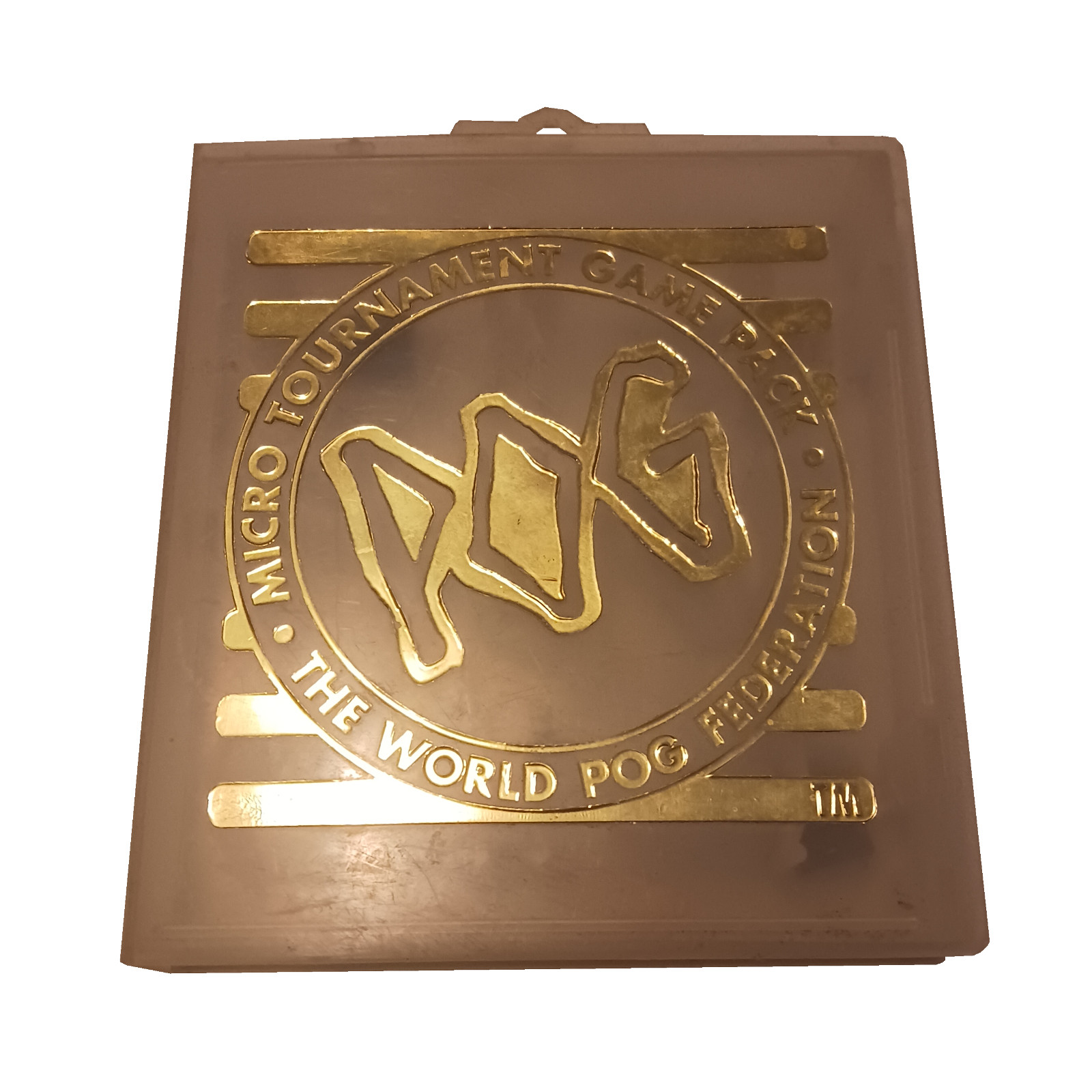 POG, OFFICIAL WORLD FEDERATION CASE – Six Slot Holder Branded Plastic Retro/Toy