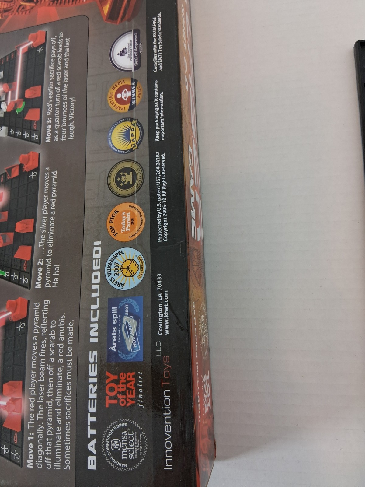 Laser Khet 2.0 Strategy Board Game Mensa Toy Of The Year Finalist TESTED WORKS!