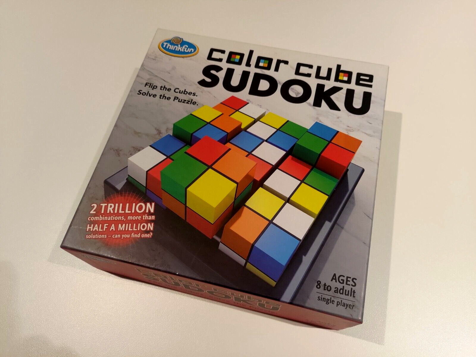 Color Cube Sudoku Board Game – Thinkfun – Like New