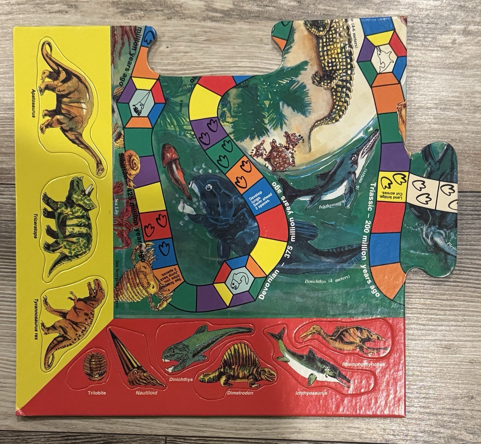 VINTAGE! 1986 Dinosaurs And Things Board Game New In Box – UNPUNCHED!!