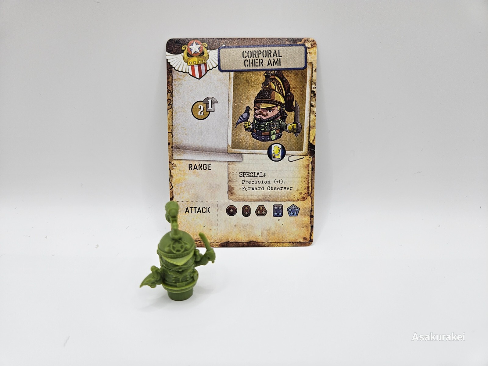 Rivet Wars – Corporal Cher Ami (Plug) w/ Card