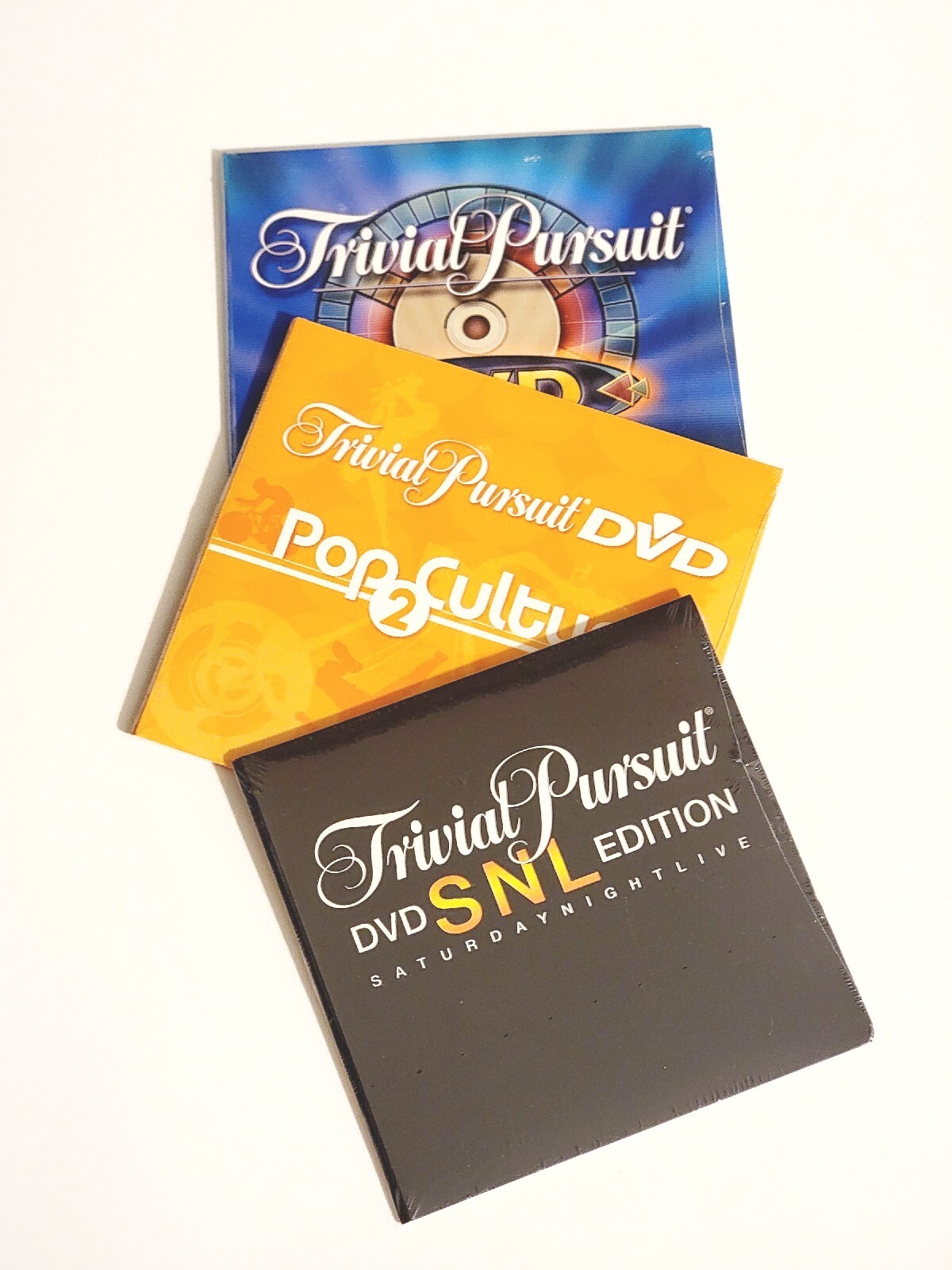 Trivial Pursuit POP CULTURE, POP CULTURE #2, SNL EDITION Replacement DVDs Only