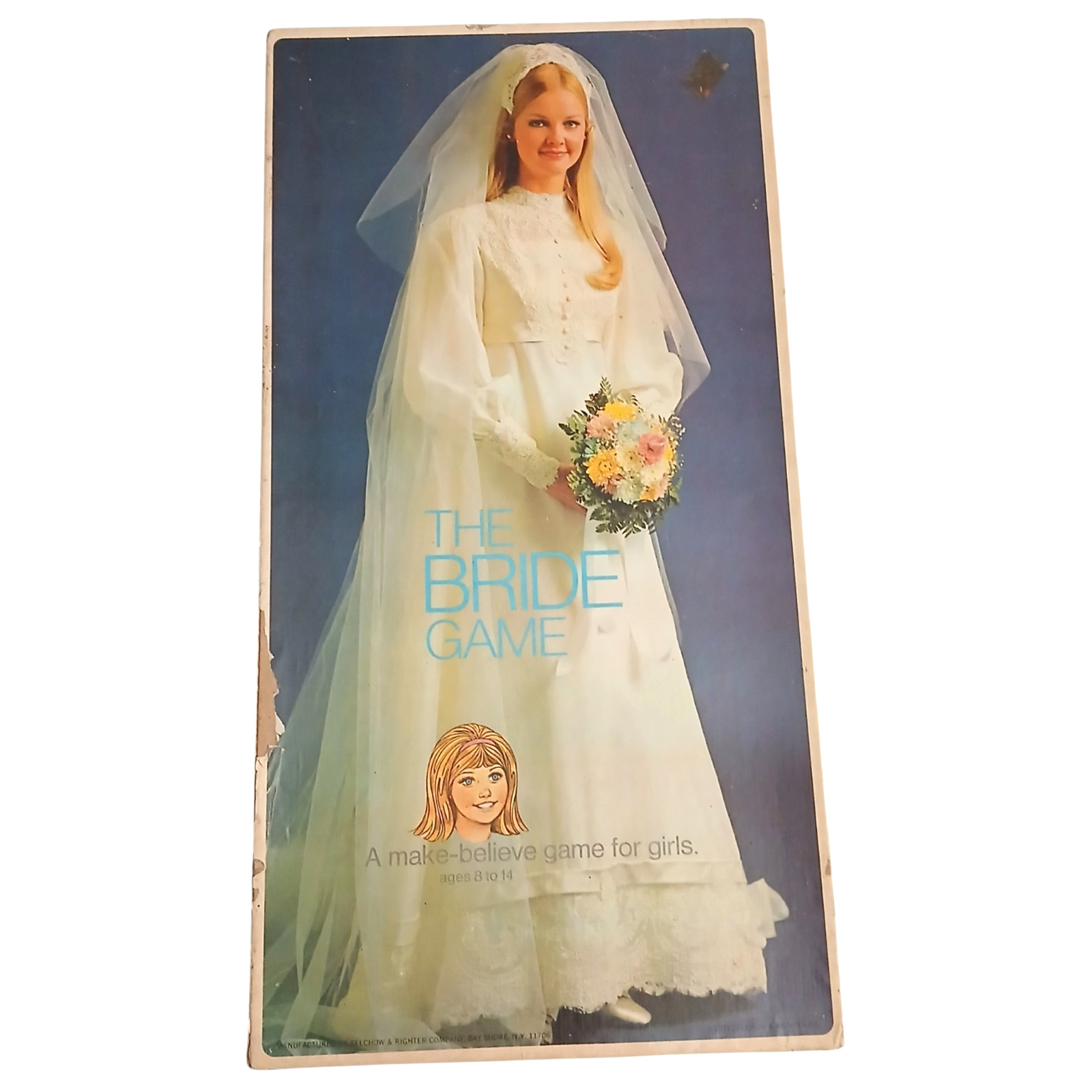 Vintage 1971 The Bride Game Selchow & Righter Retro Board Game Semi Complete