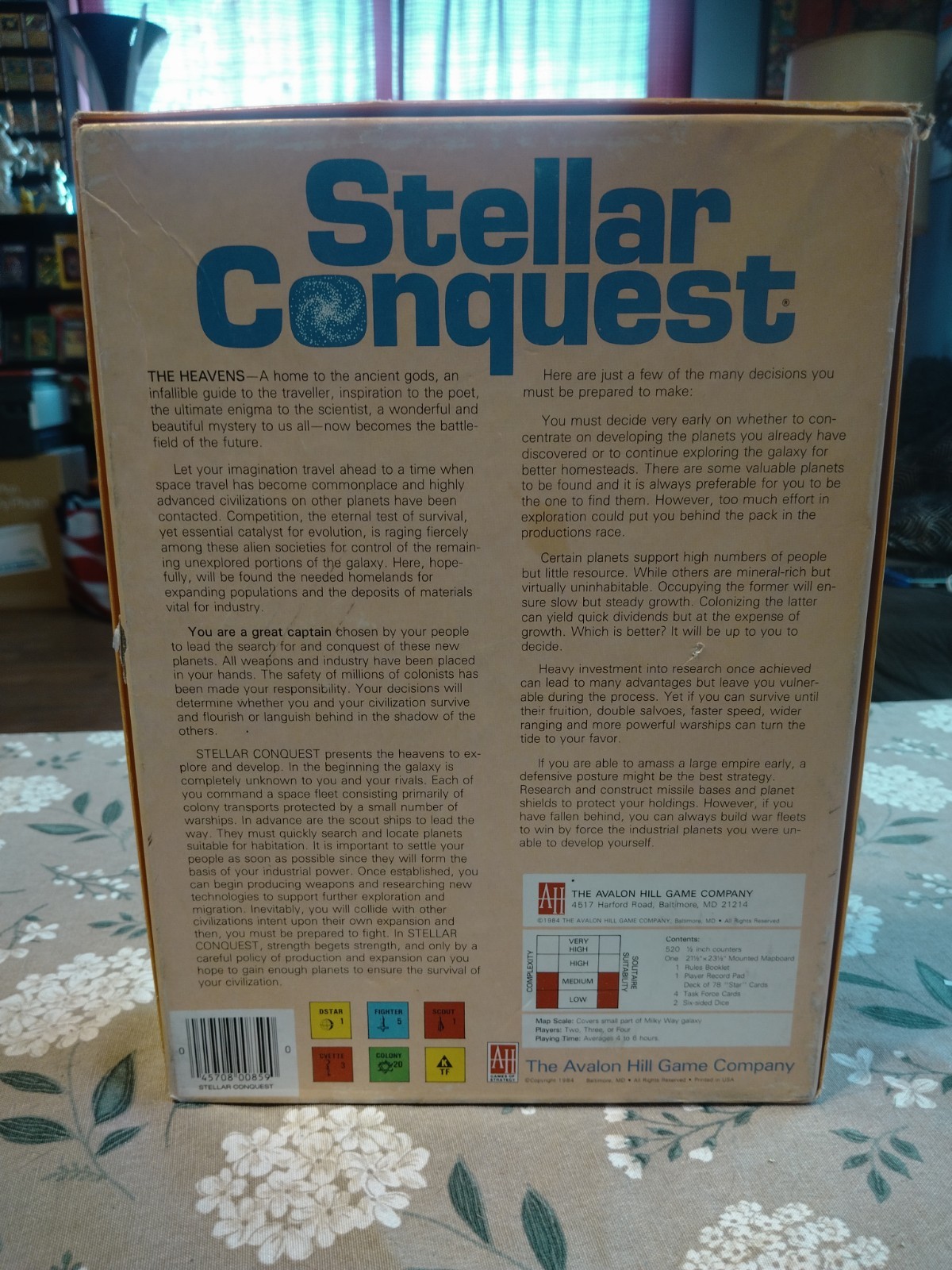 Avalon Hill Games – Stellar Conquest – Role Playing Game 1984 Complete