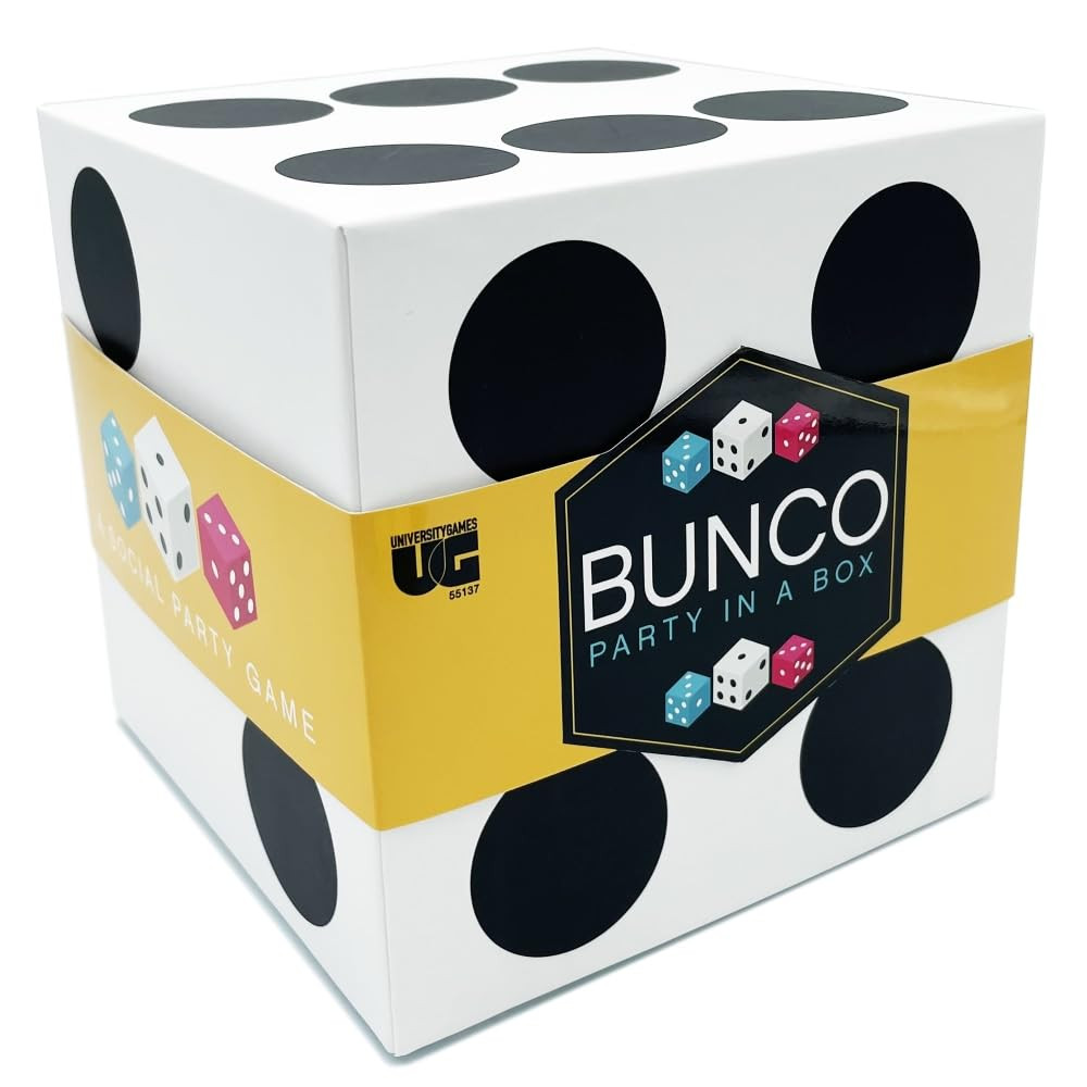 Bunco Party Game for Game Night Dice Rolling Fun for 2 to 12 Players