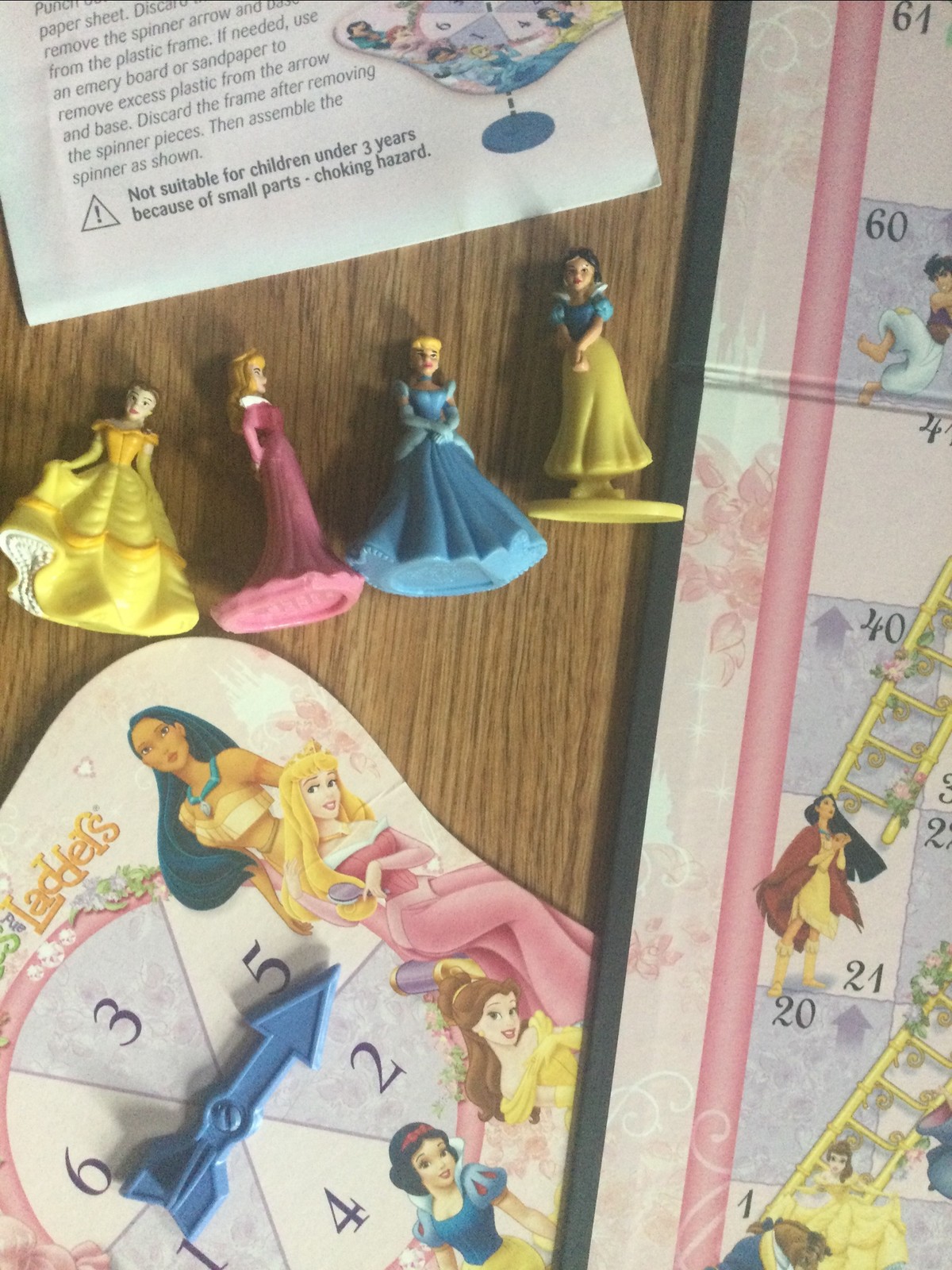 Disney Princess Chutes and Ladders by Hasbro 100% Complete 2009