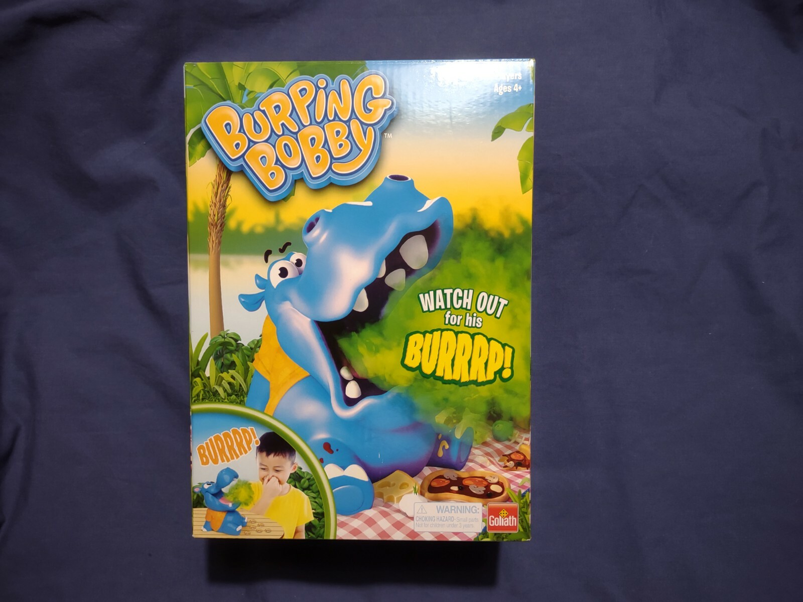 Burping Bobby Hippo Board Game by Goliath 2-4 Players Ages 4+ Boy Girl Toy New