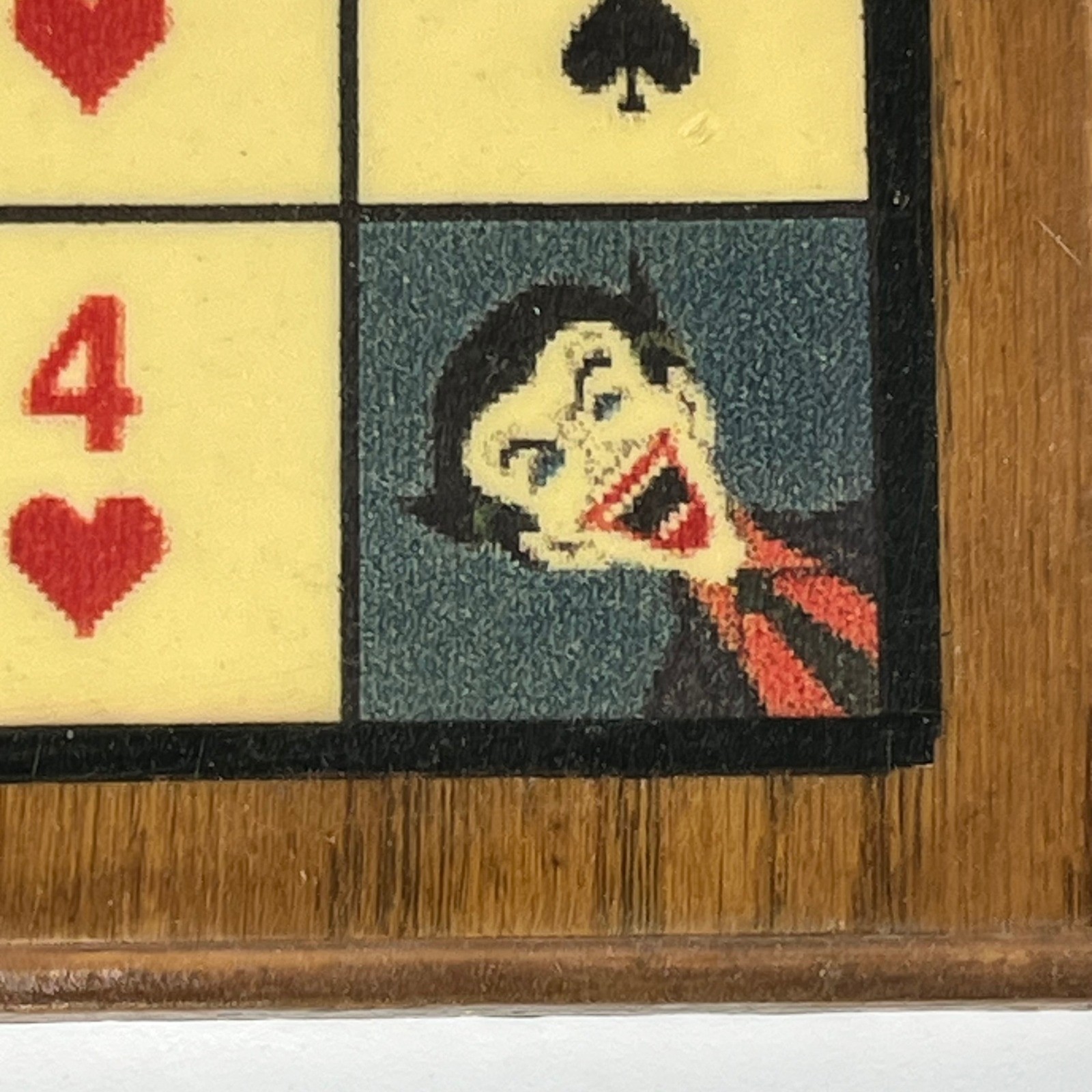 VTG Custom Handmade Wooden Sequence Board Game Smiley Chips & Instructions 18×18