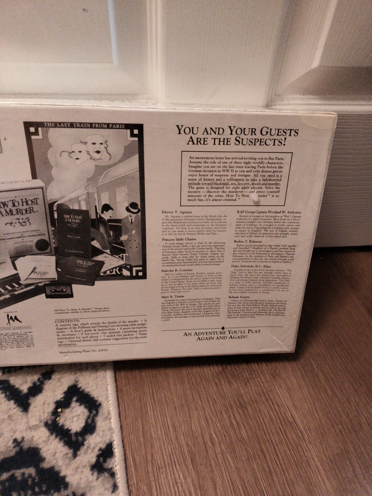 Vintage How To Host A Murder The Last Train From Paris Murder Mystery Vsealee