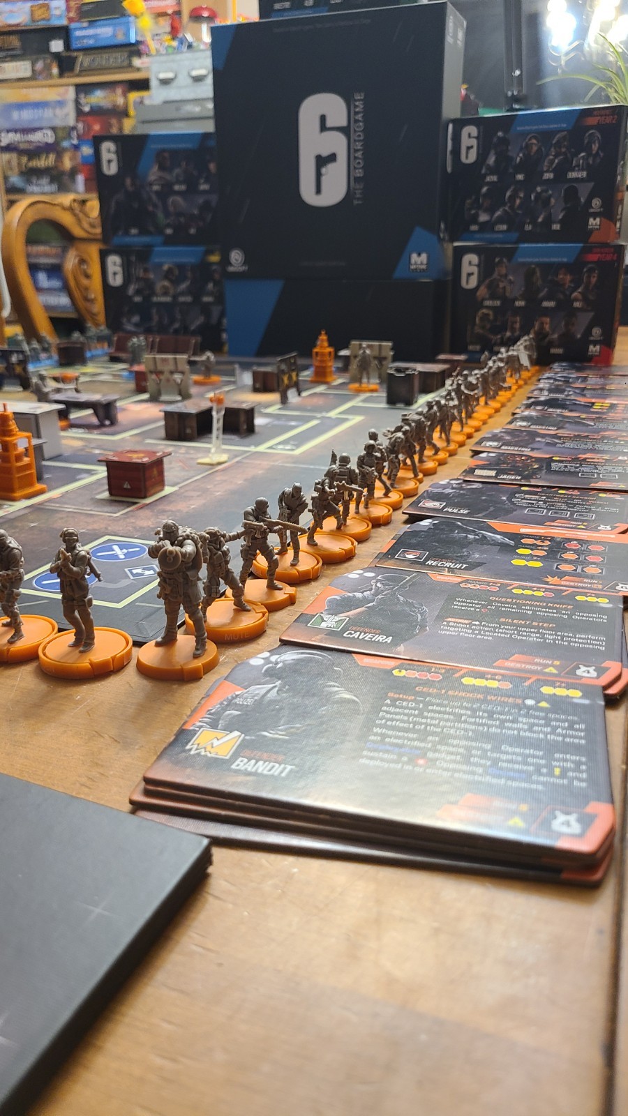 rainbow six siege board game: base game plus all maps and year 1 to 5 operators