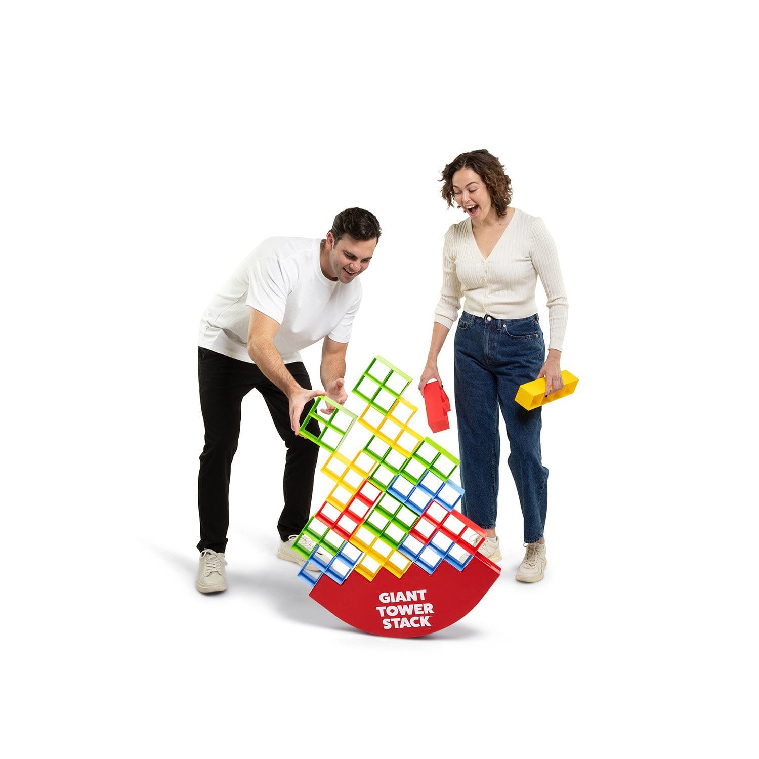 🏰 Giant Tower Stack – Fun for All Ages 🎉FREE SHIPPING!!!!!
