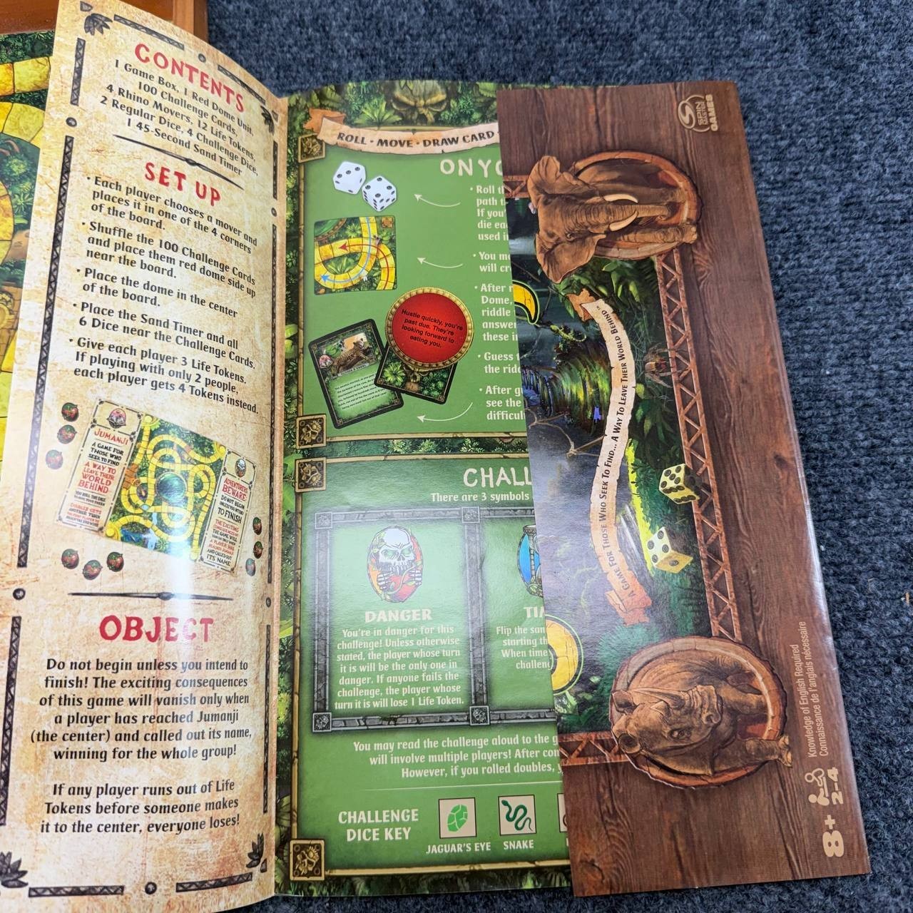 Spin Master Jumanji The Game Wooden Box Edition Board Game 21 Inch