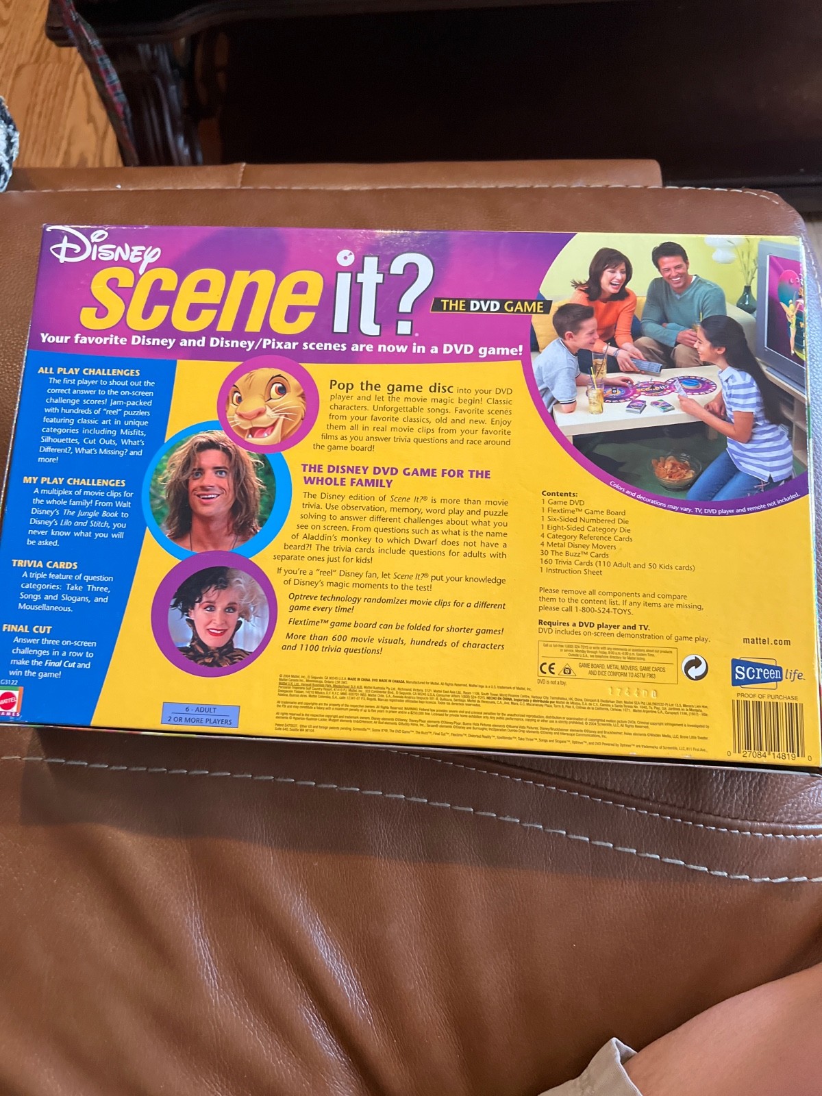 Scene it? Disney DVD Trivia Board Game by ScreenLife / Mattel 2004 Complete