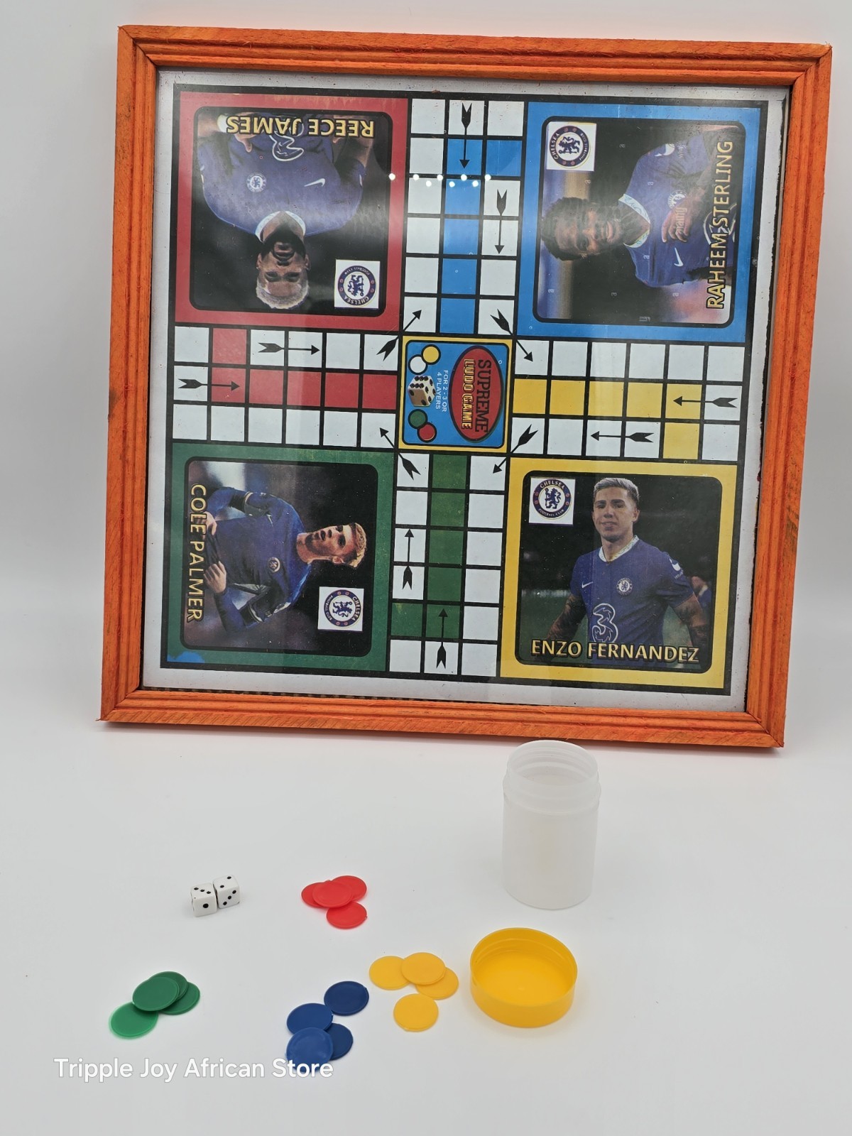 Ludo Board Game 9x 9inches With 2 Dice and Seeds