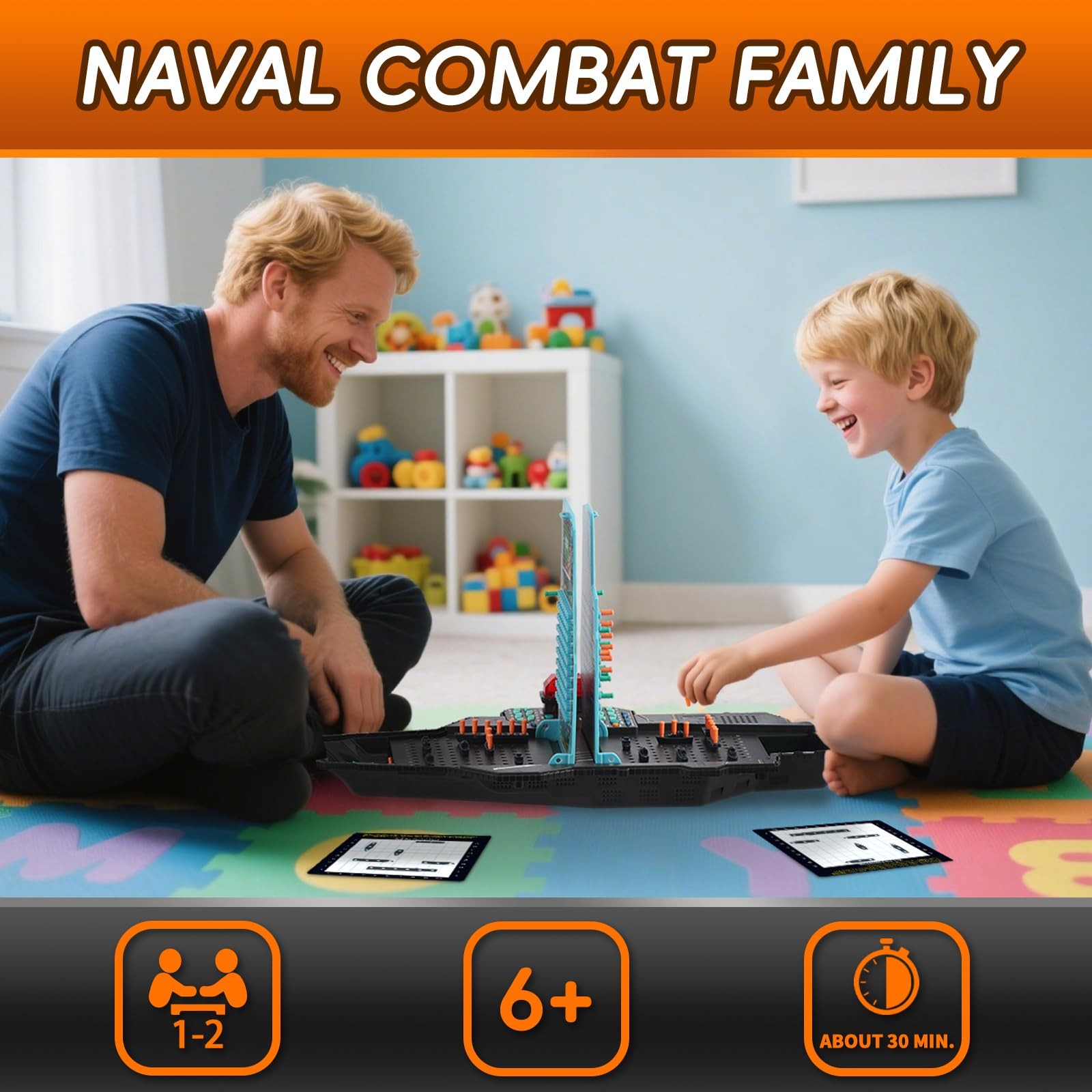 Talking Sea Battle Board Game with Light and Sound Effects, Electronic Naval Bat