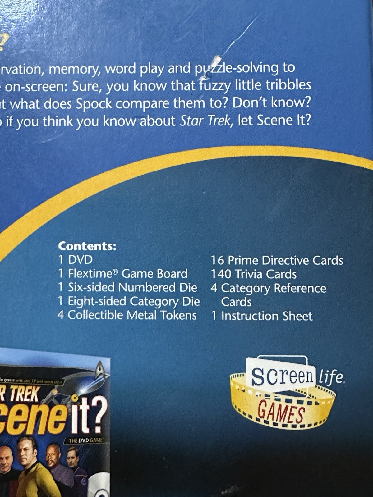 Star Trek Scene It DVD Game Complete Open Box Screenlife 2002 Collectors
