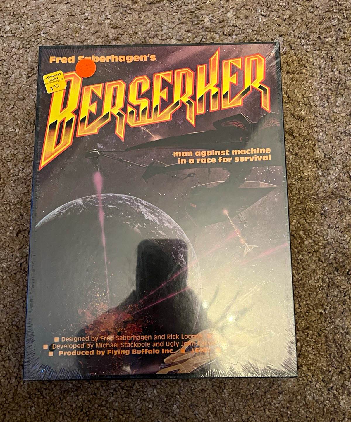 Fred Saberhagen’s Berserker Factory Sealed Flying Buffalo Board Game #6101
