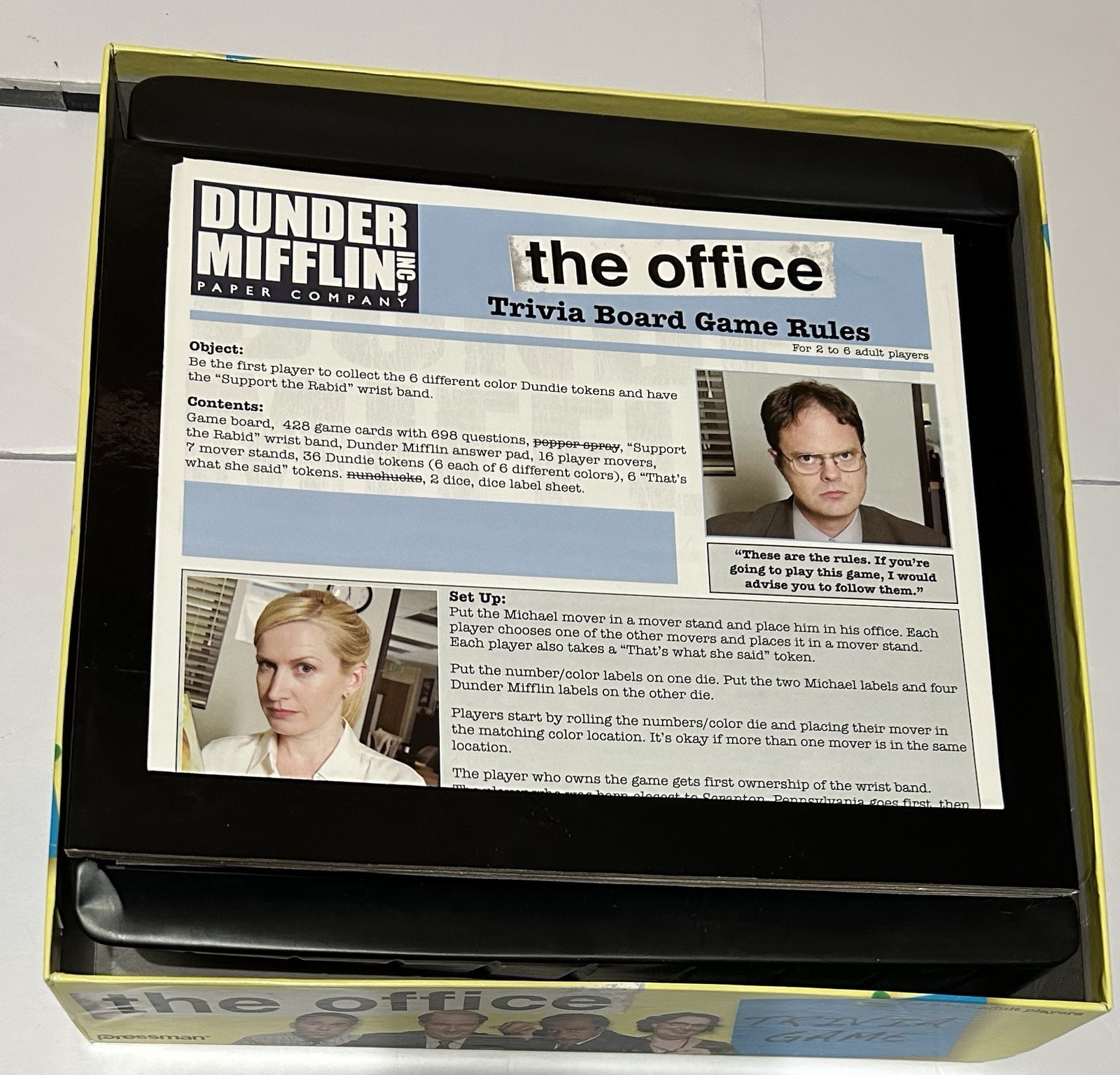 The Office: Trivia Game Does Not Include Wristband Party Get Together Great Gift