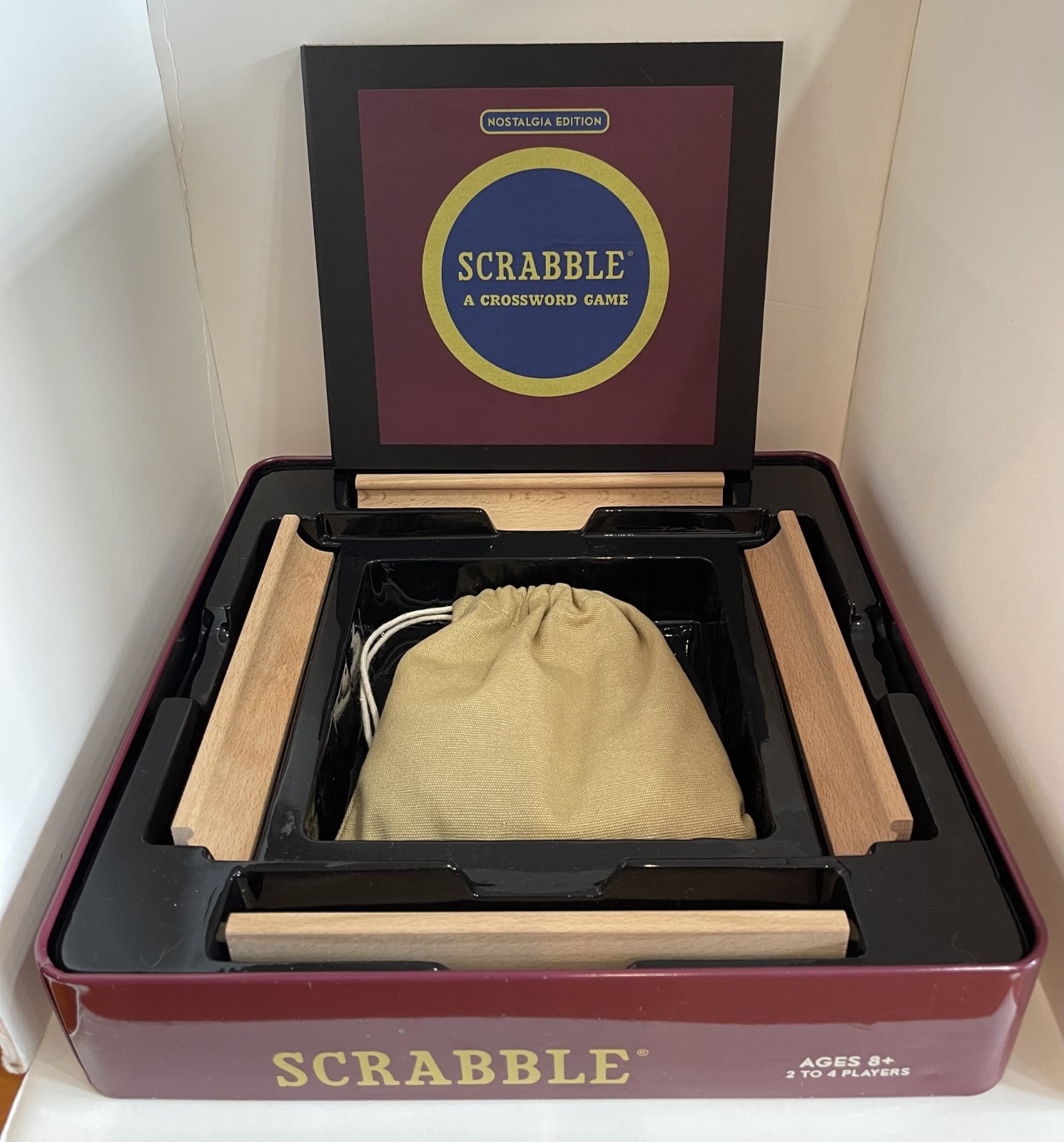 Scrabble Crossword Game Nostalgia Edition from Hasbro in Collector’s Tin EUC
