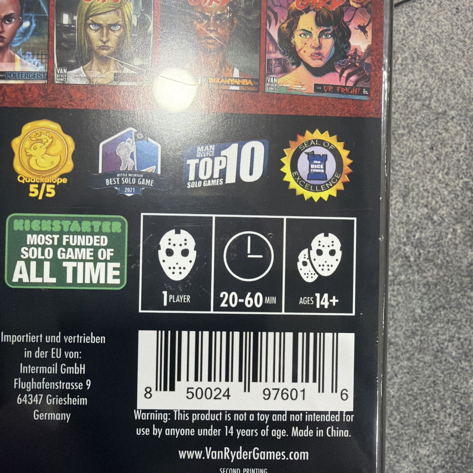 Final Girl Core Box Van Ryder Games NEW Horror Solo Game