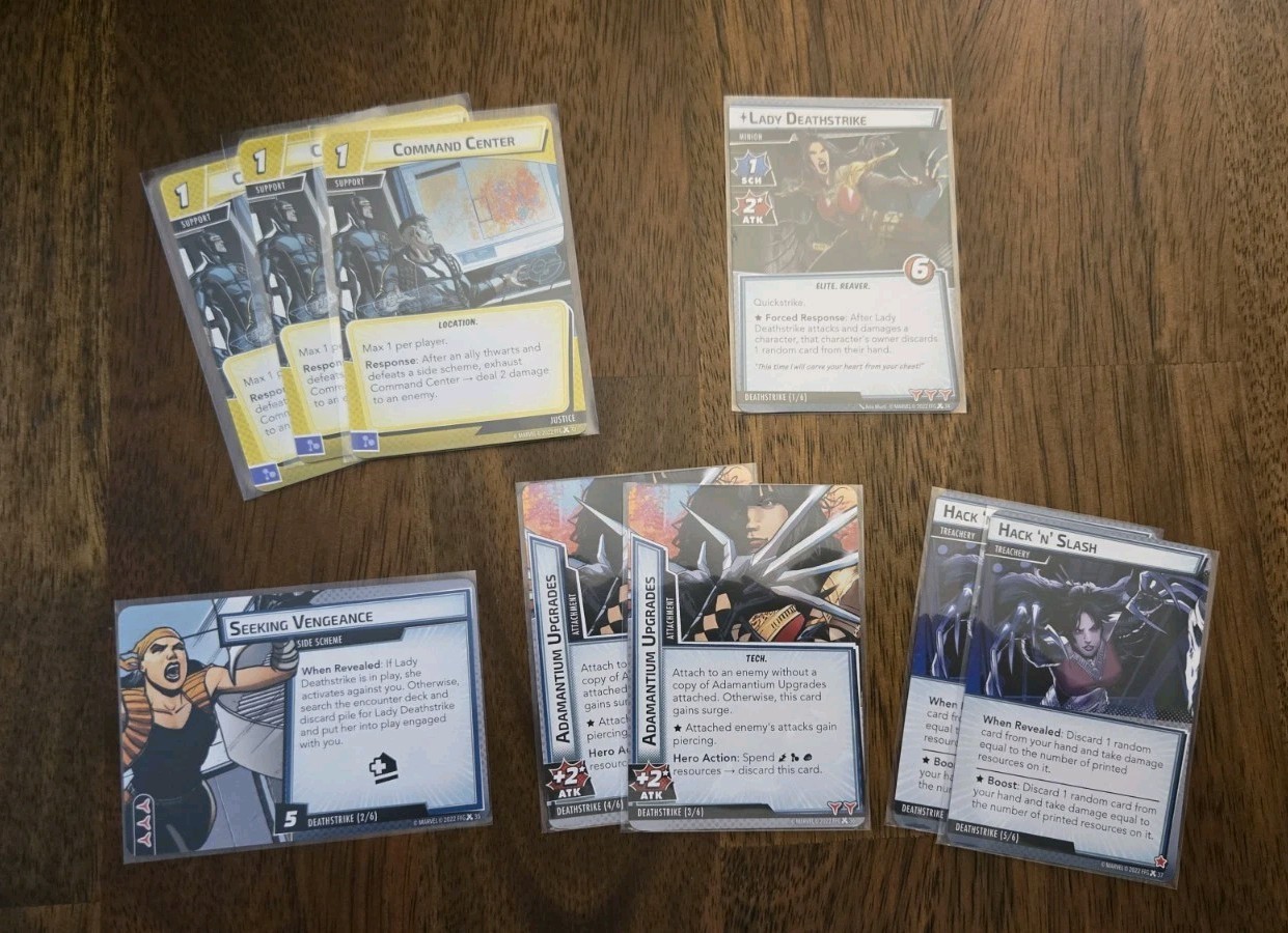 Marvel Champions Wolverine Hero Pack Expansion Used INCOMPLETE SET MISSING CARDS
