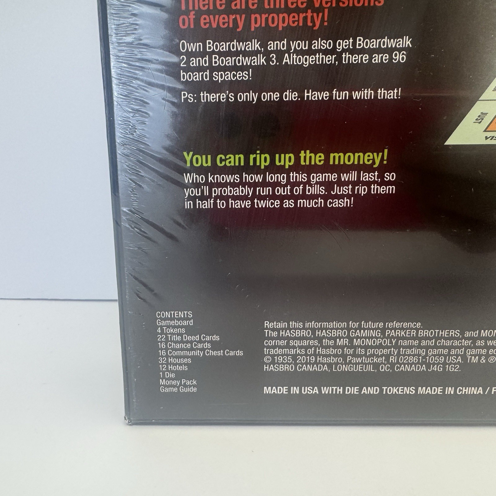 Monopoly Longest Game Ever Edition Hasbro NEW SEALED Retired