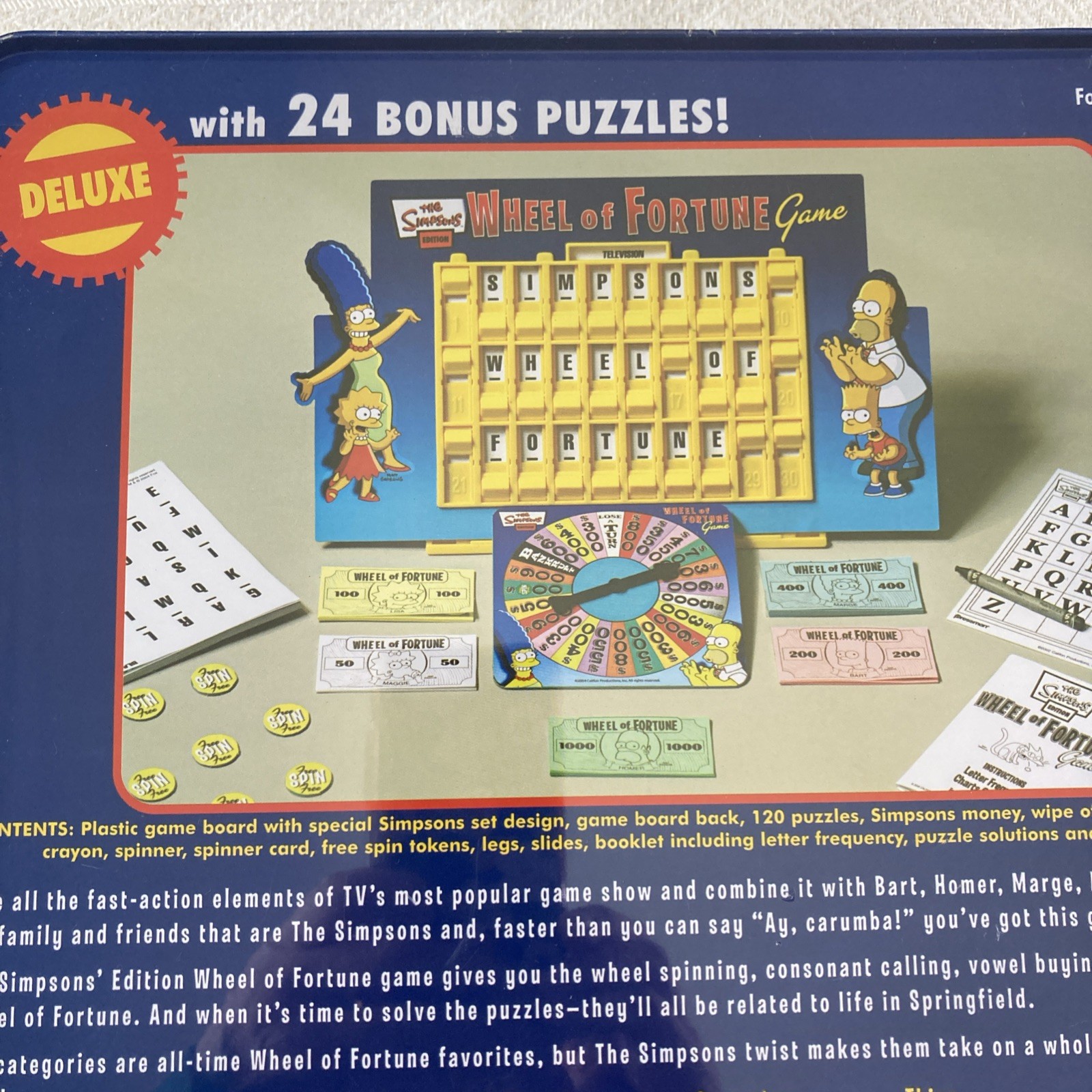 The Simpsons Wheel of Fortune Deluxe Board Game Collector’s Tin NEW Sealed