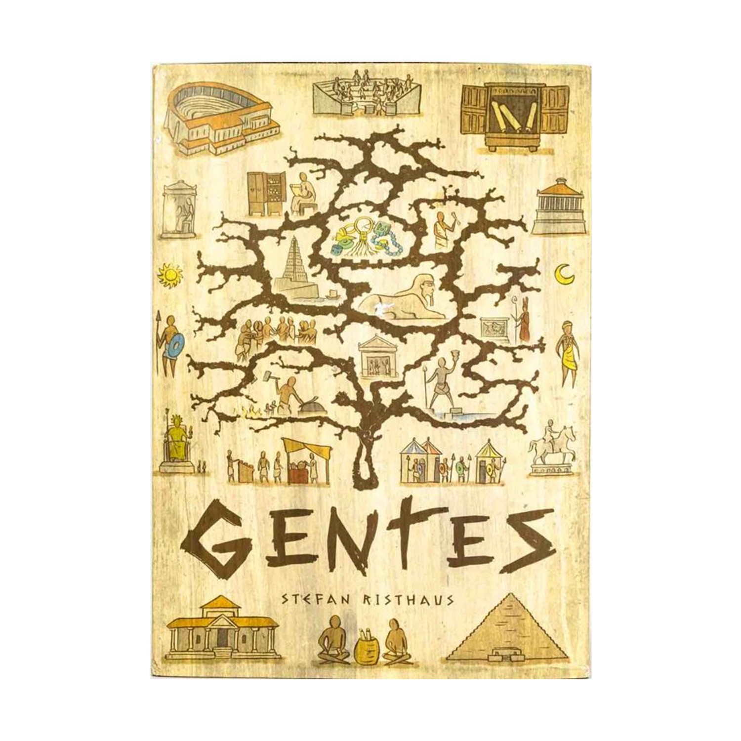 Tasty Minstrel Boardgame Gentes (Deluxified Ed) w/Folded Space Insert! VG+/NM