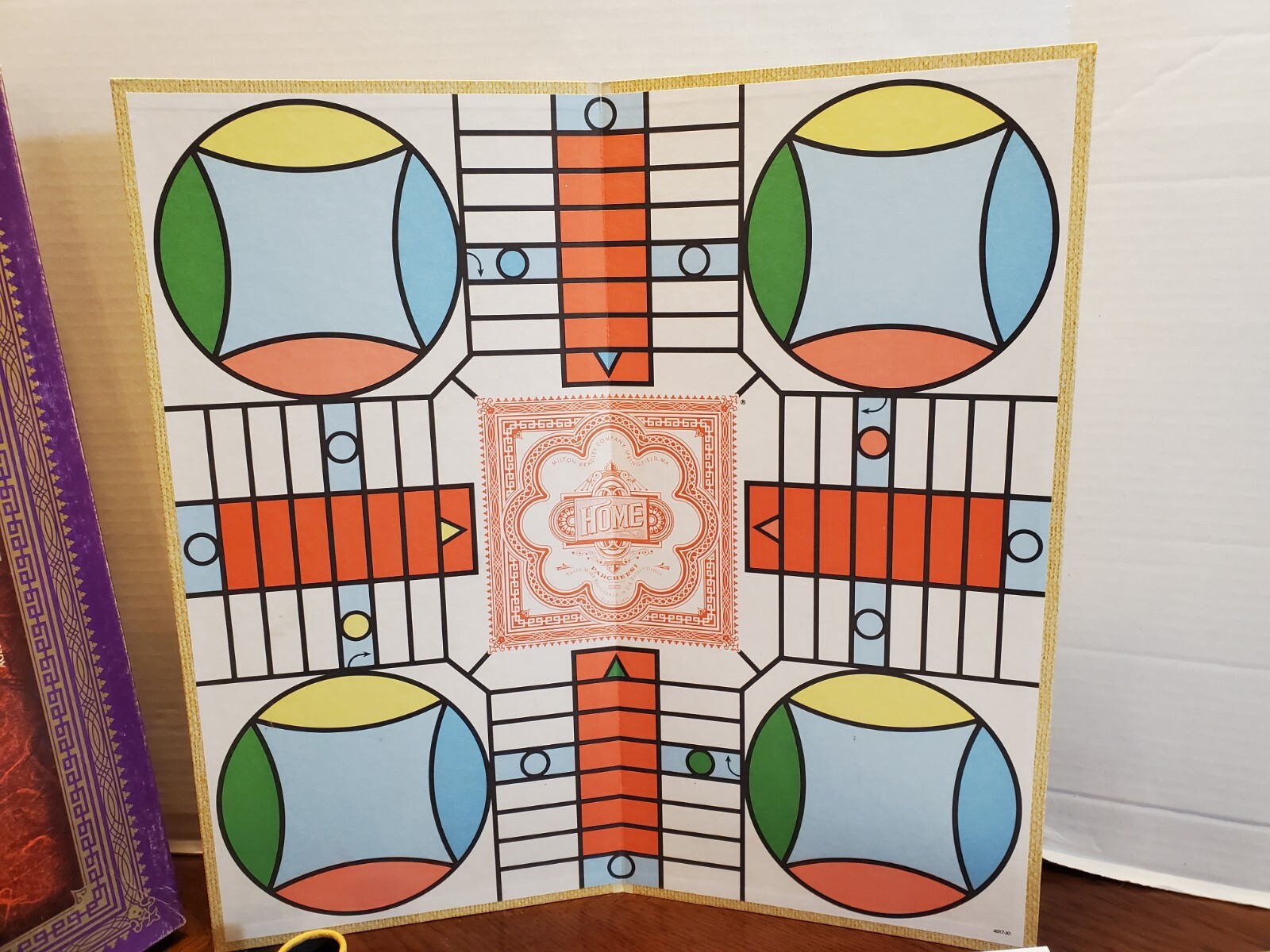 Deluxe Parcheesi Milton Bradley 1989 Edition Royal Game Of India