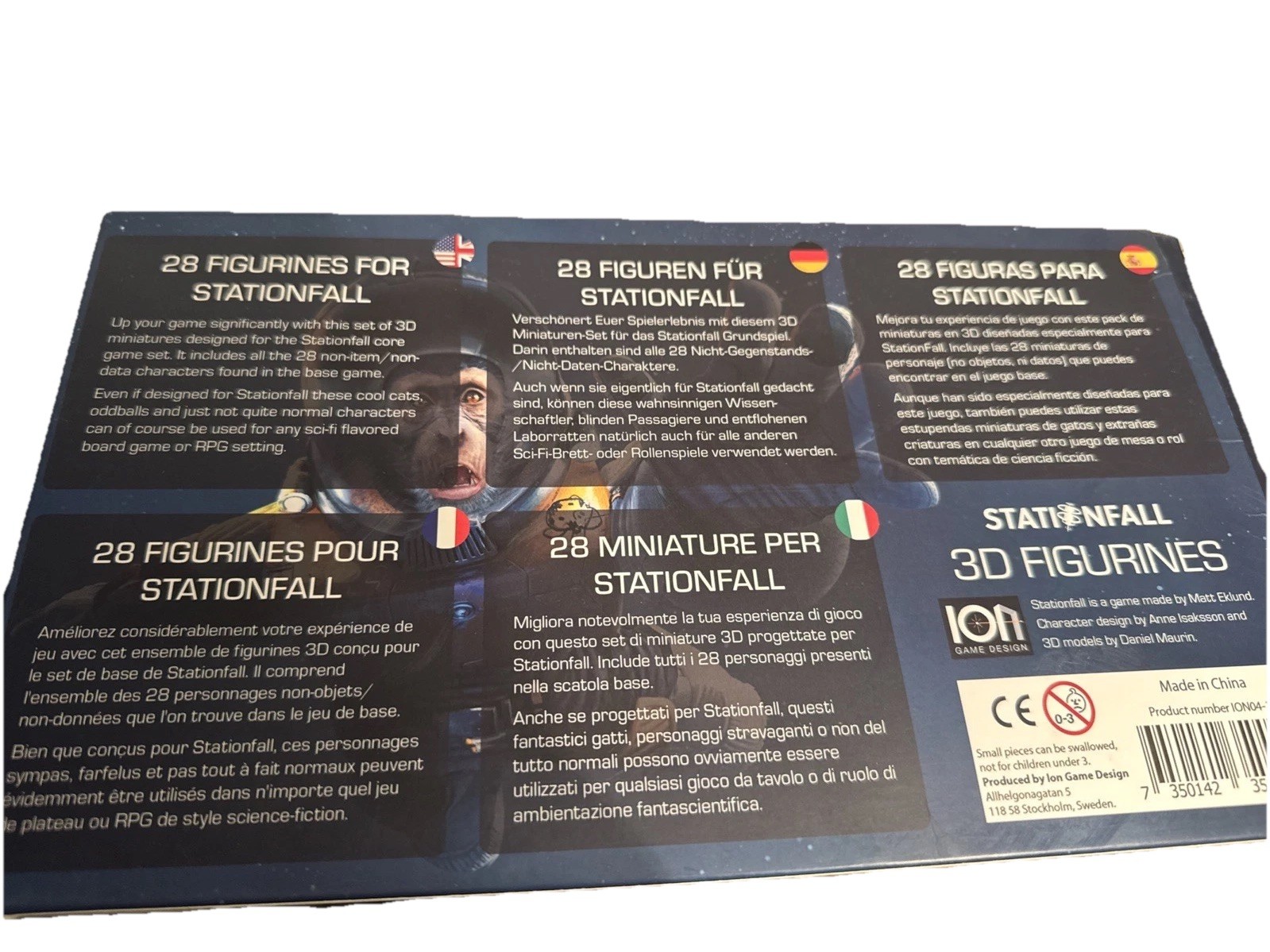 Stationfall 3D Minis Erweiterung Ion Game Design Kennerspiel Brettspiel