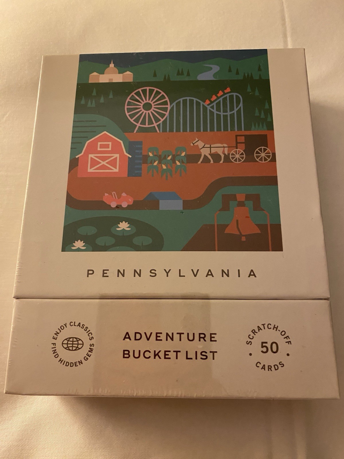 Pennsylvania PA Bucket List Scratch-Off Cards Travel Tour, New Sealed by Rio