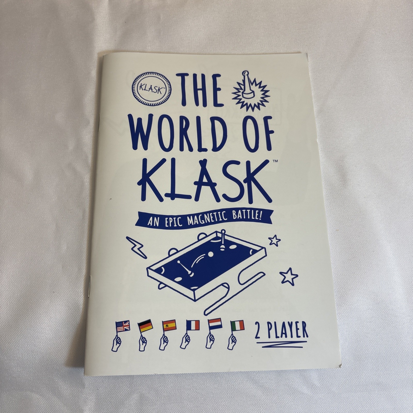 Klask Magnetic Game of Skill COMPLETE Tabletop Foosball & Hockey Hybrid Battle
