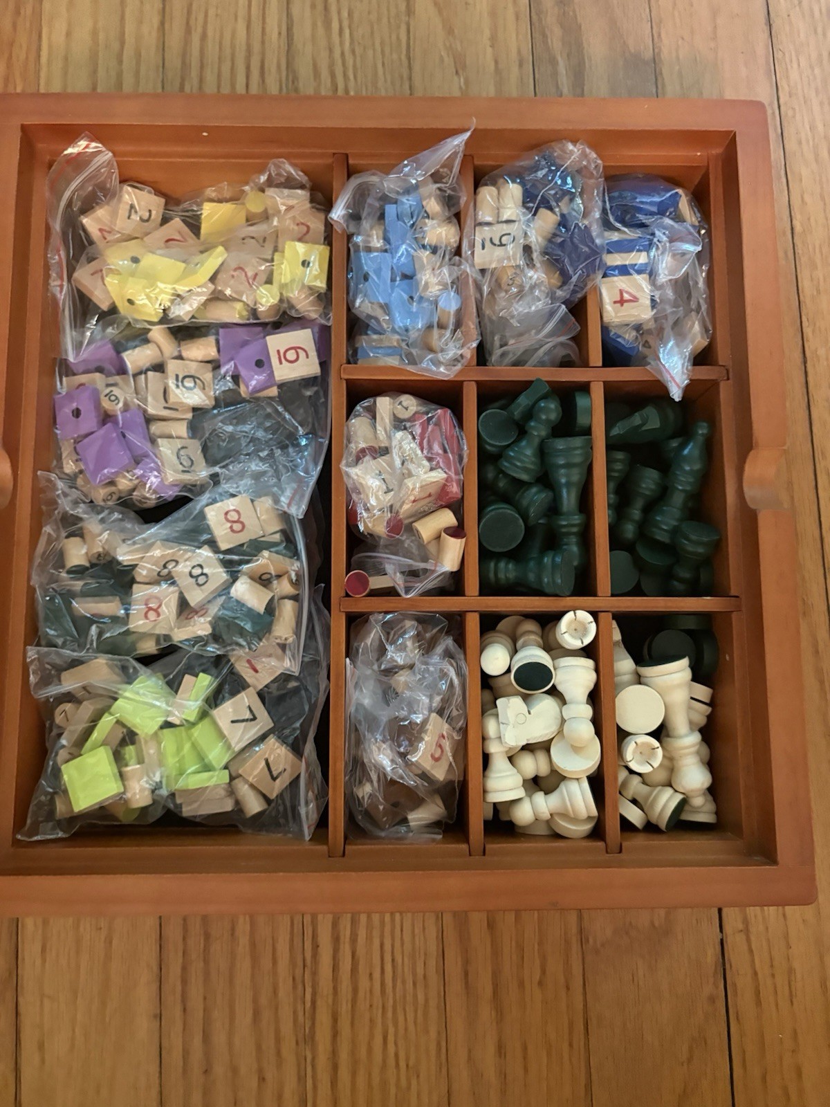 LL BEAN Four in One Game Board: Checkers, Color Sudoku, Chess & Number Sudoku