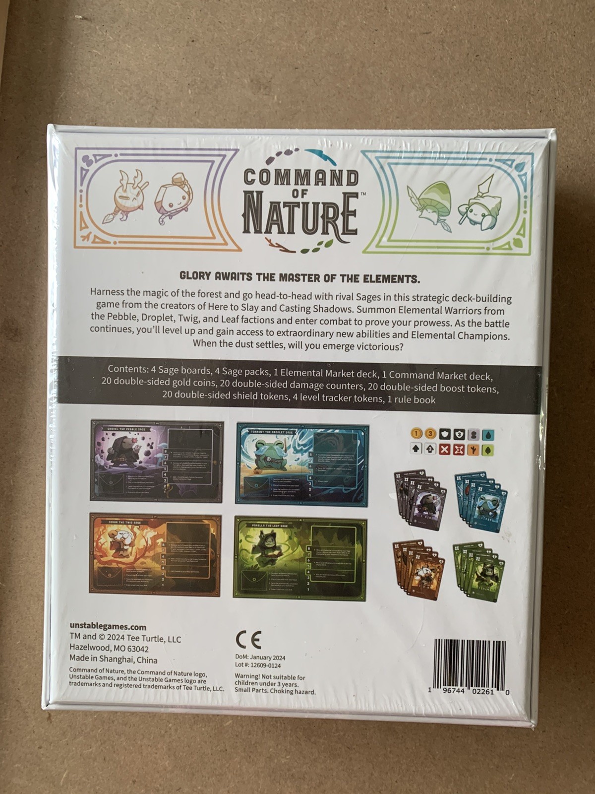 NEW Command of Nature Board Game Sealed NIB tee turtle unstable games