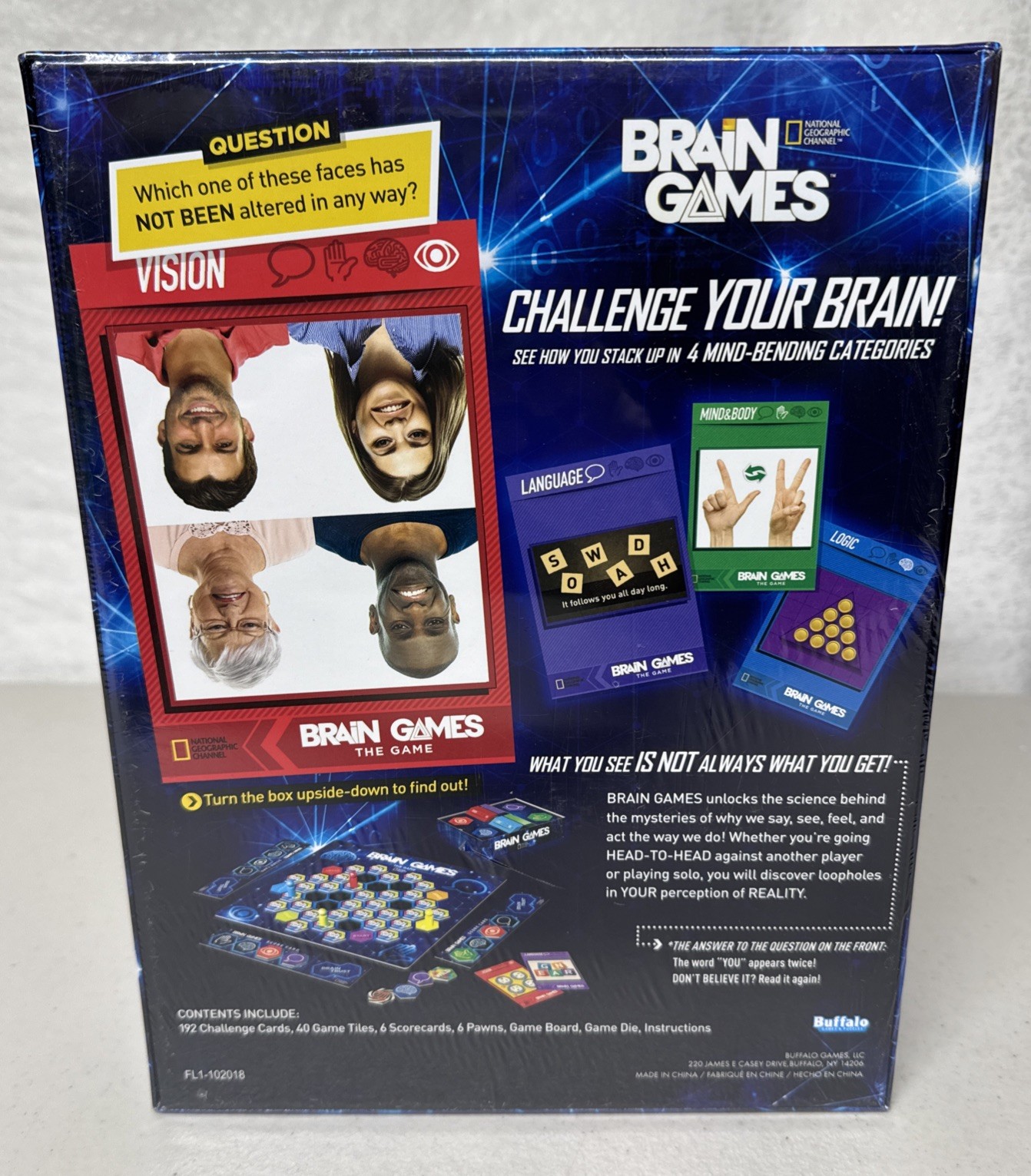 Brain Games Board Game National Geographic Channel Factory Sealed New